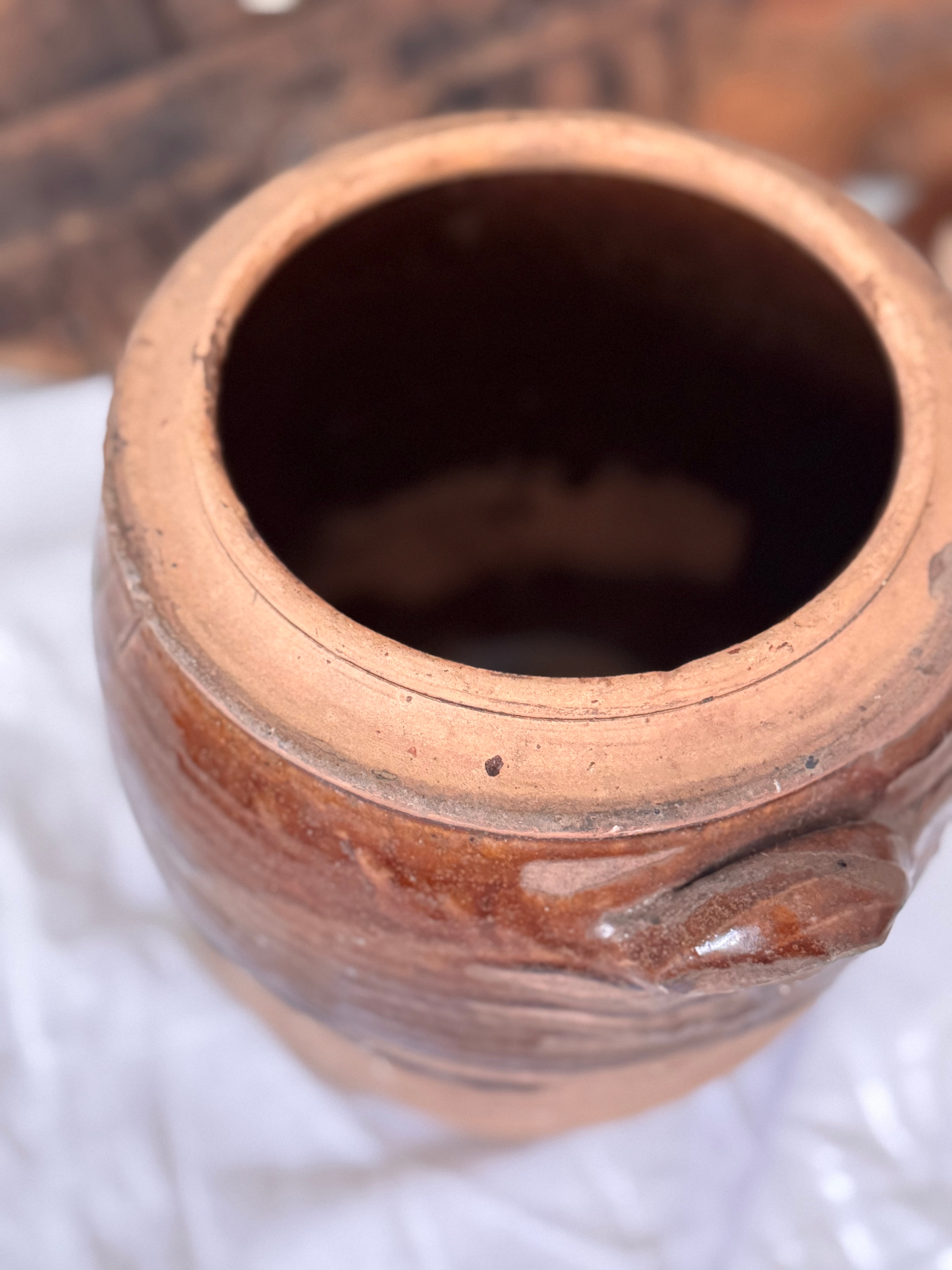 Antique French Confit Pot