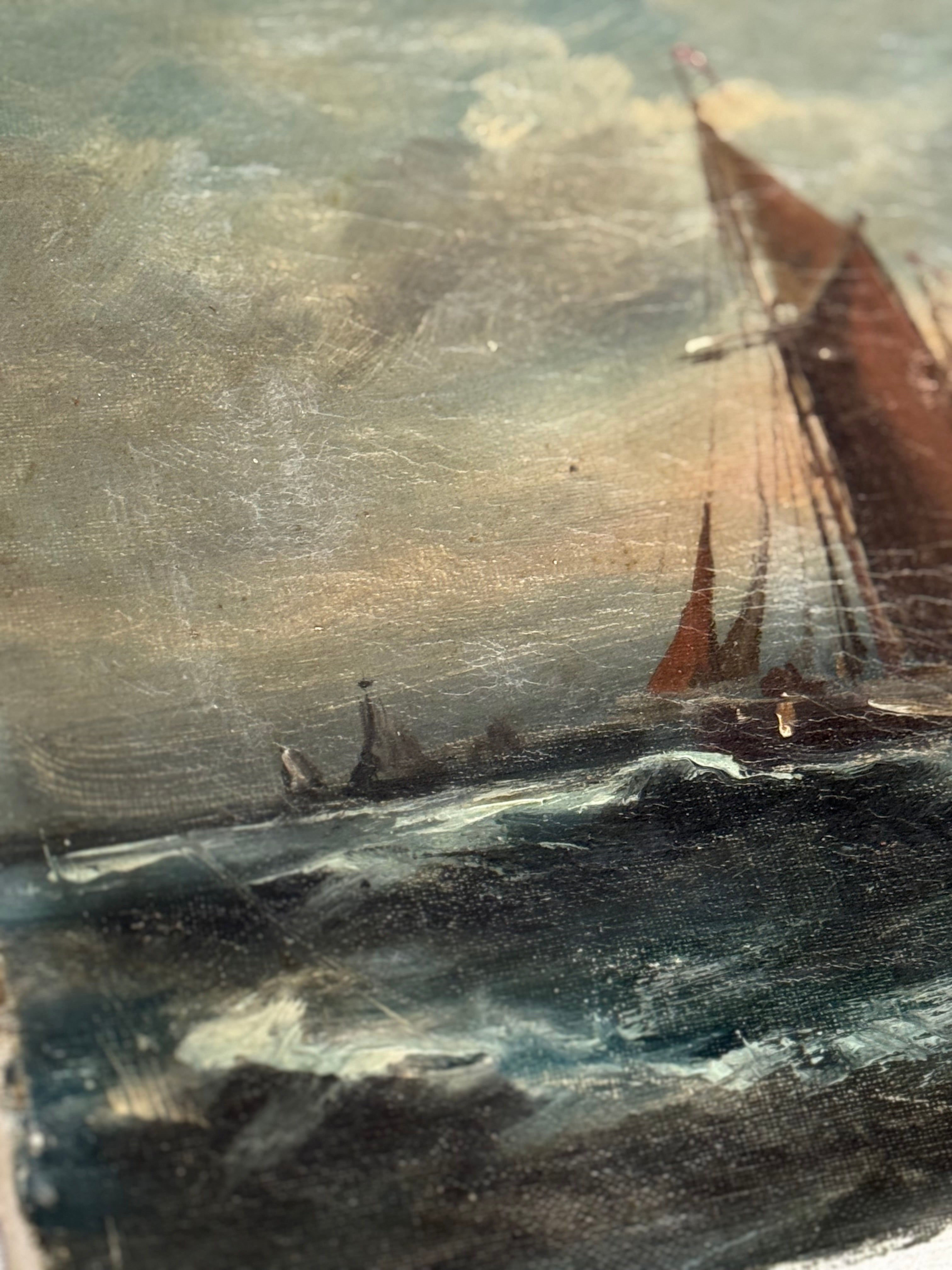 Mer du soir, oil on canvas