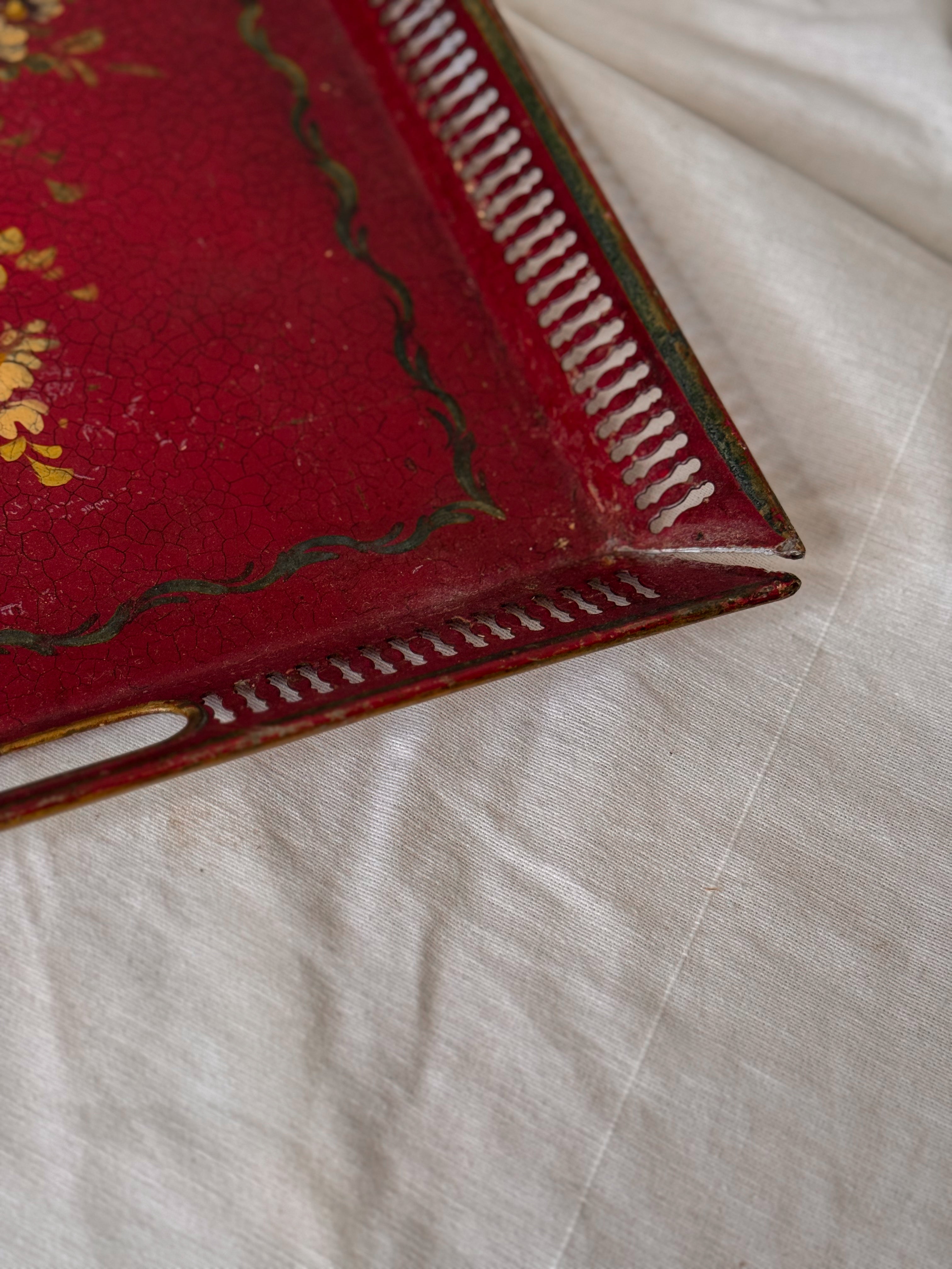 Antique Tole Tray