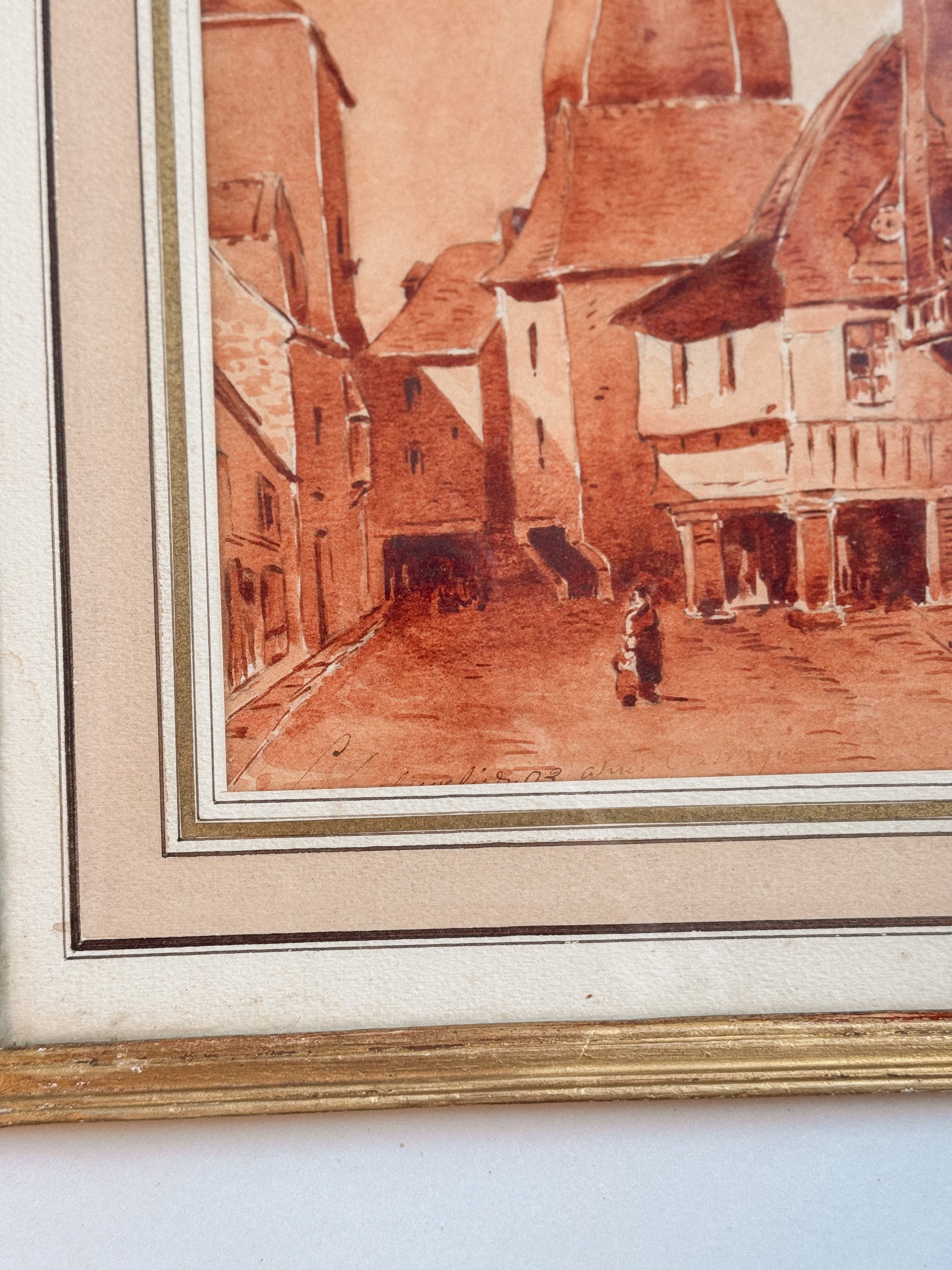 Antique Sepia watercolor