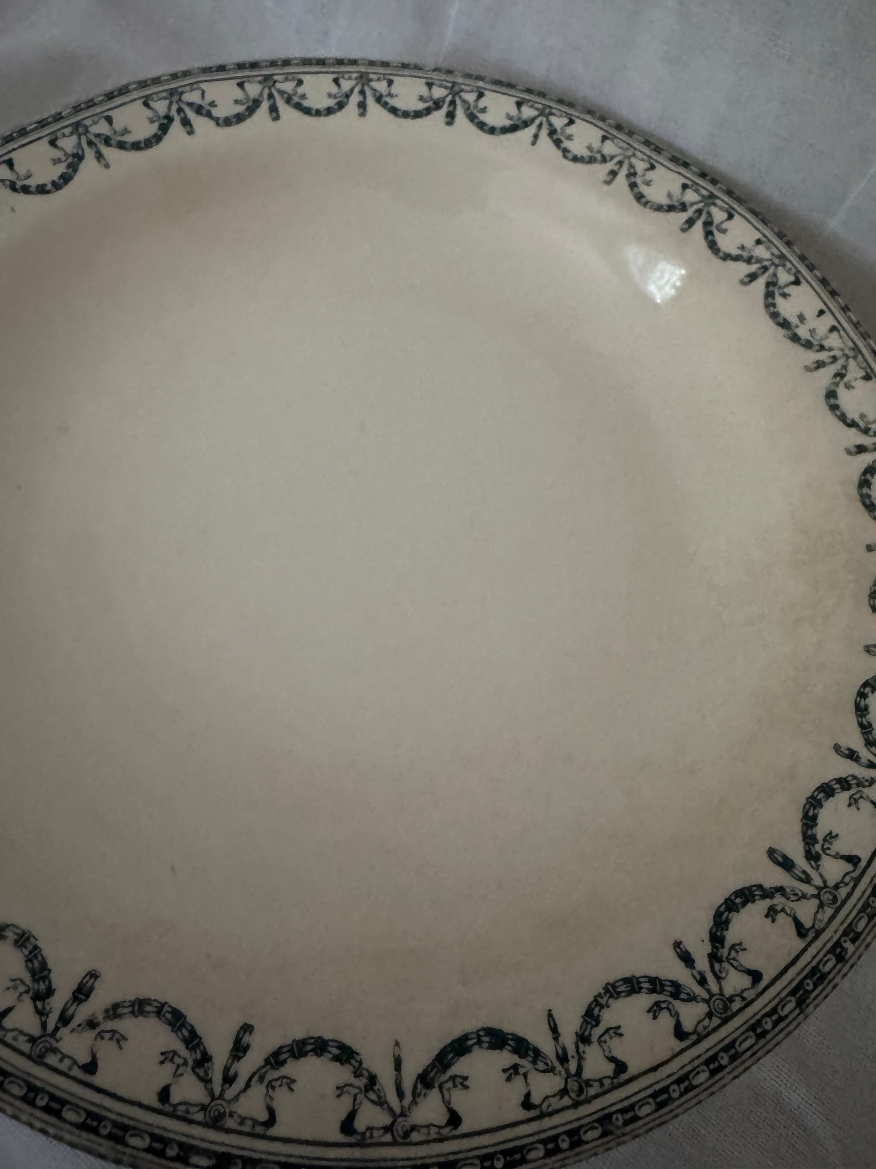 Pair of Antique French Terre de Fer Bowls