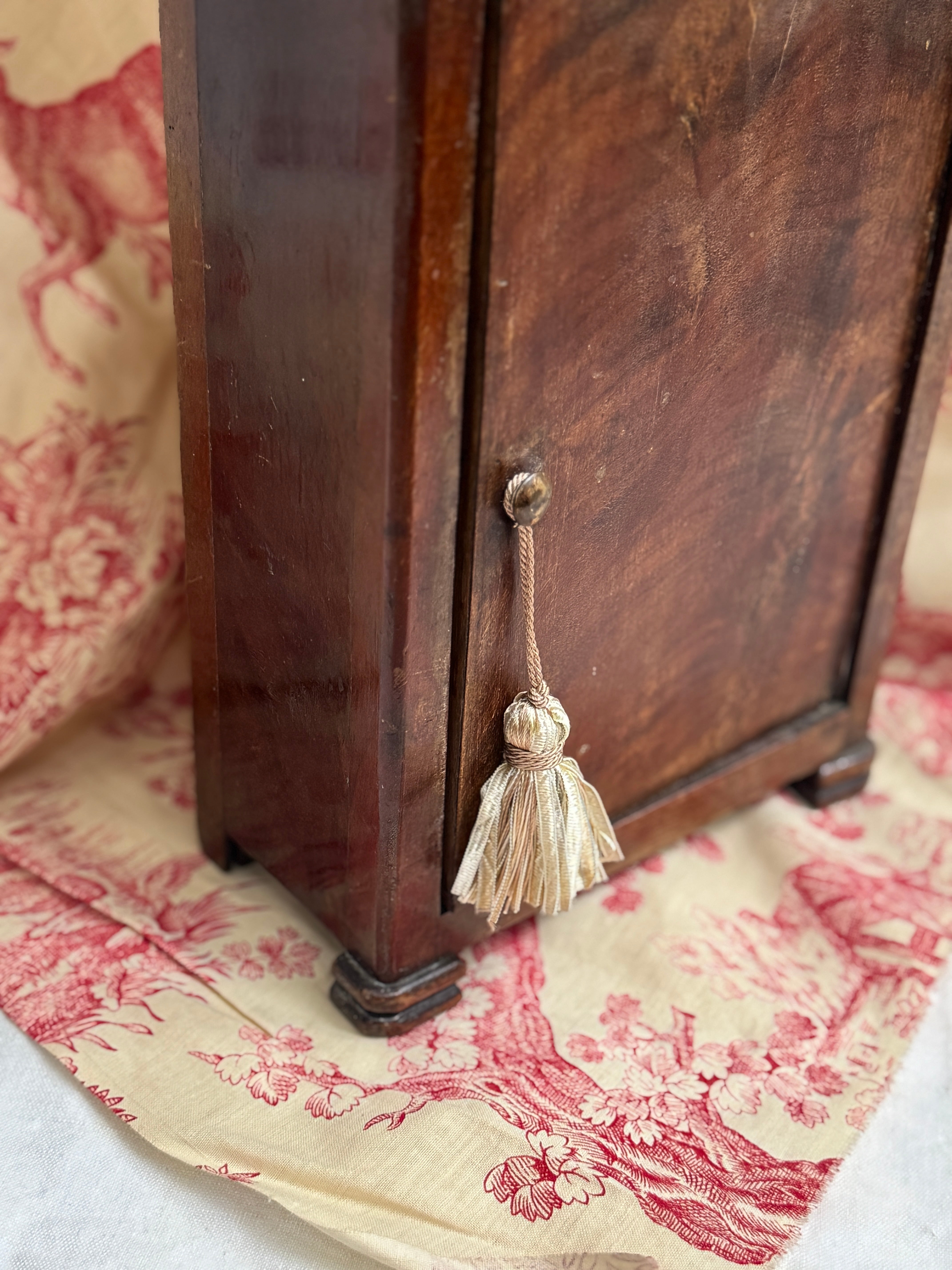 Antique French Miniature Mahogany Bedside Cabinet (Chevet)