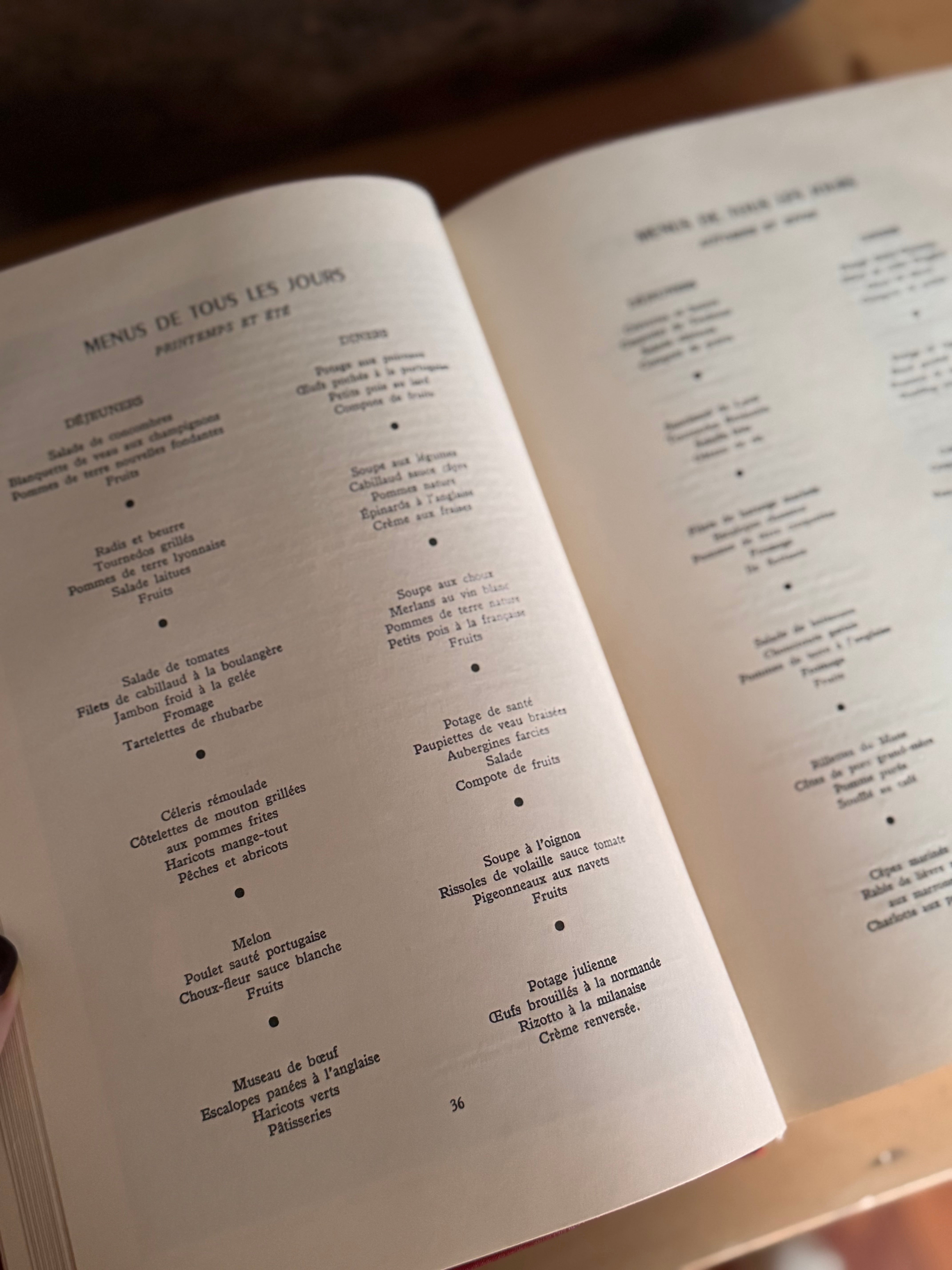 Vintage French cookbook