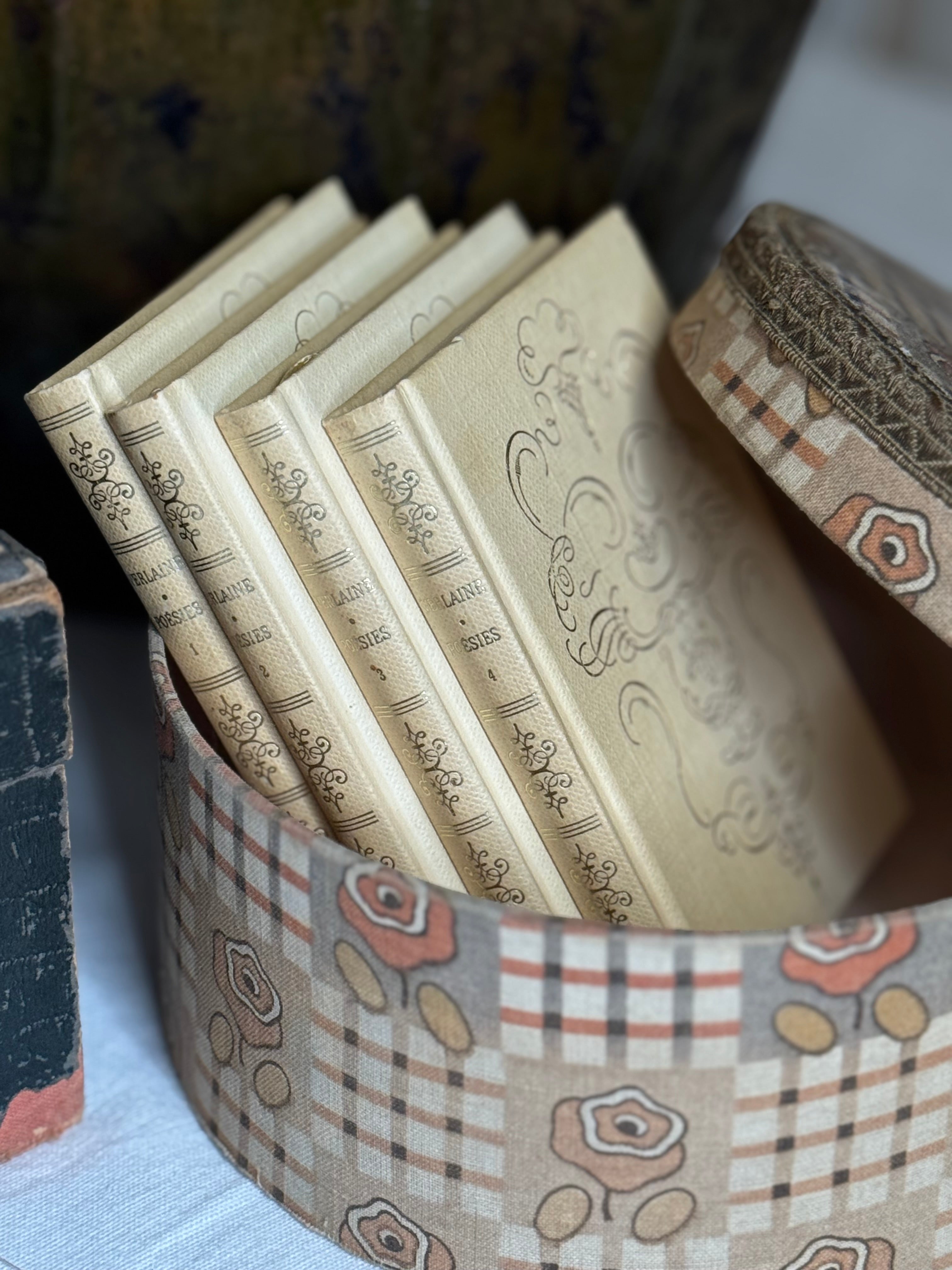 Vintage French Fabric Box