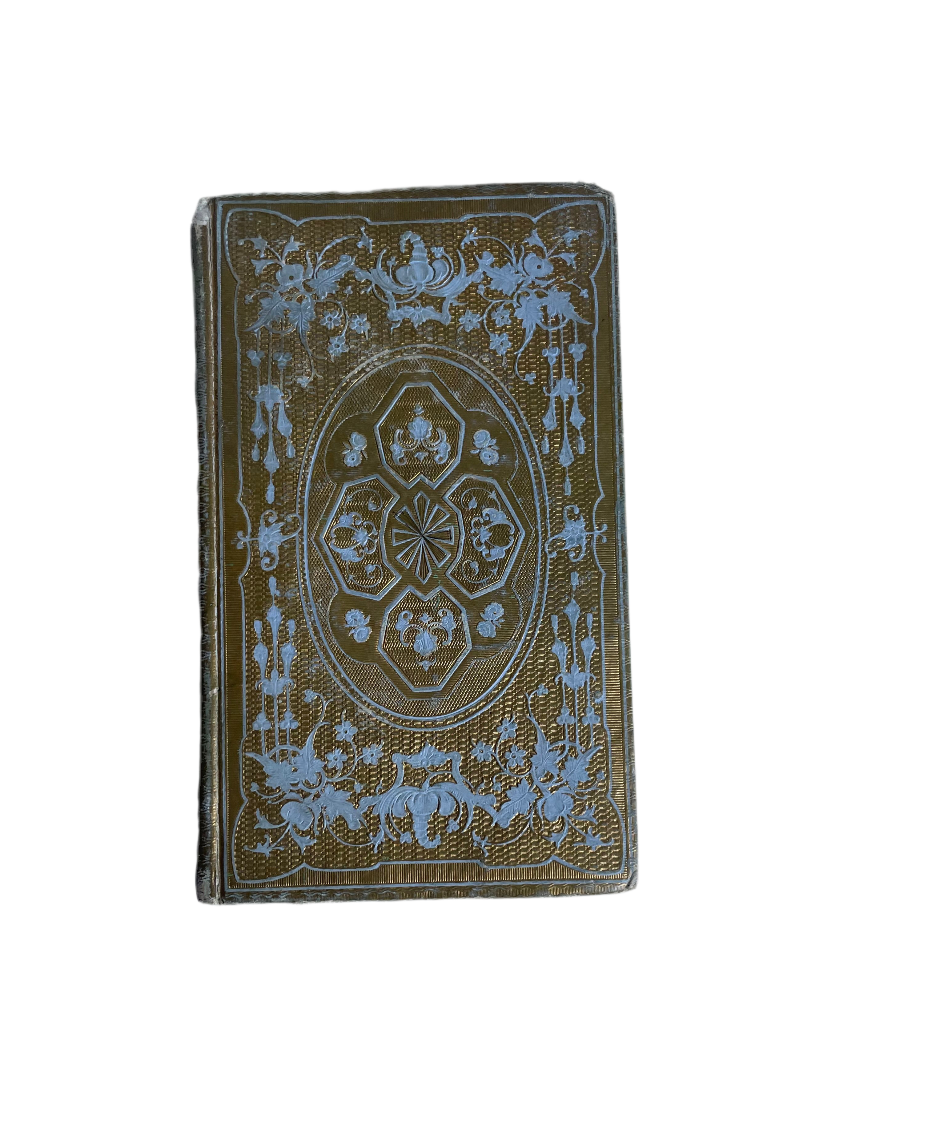 19th c Cartonnage Book Set of 3