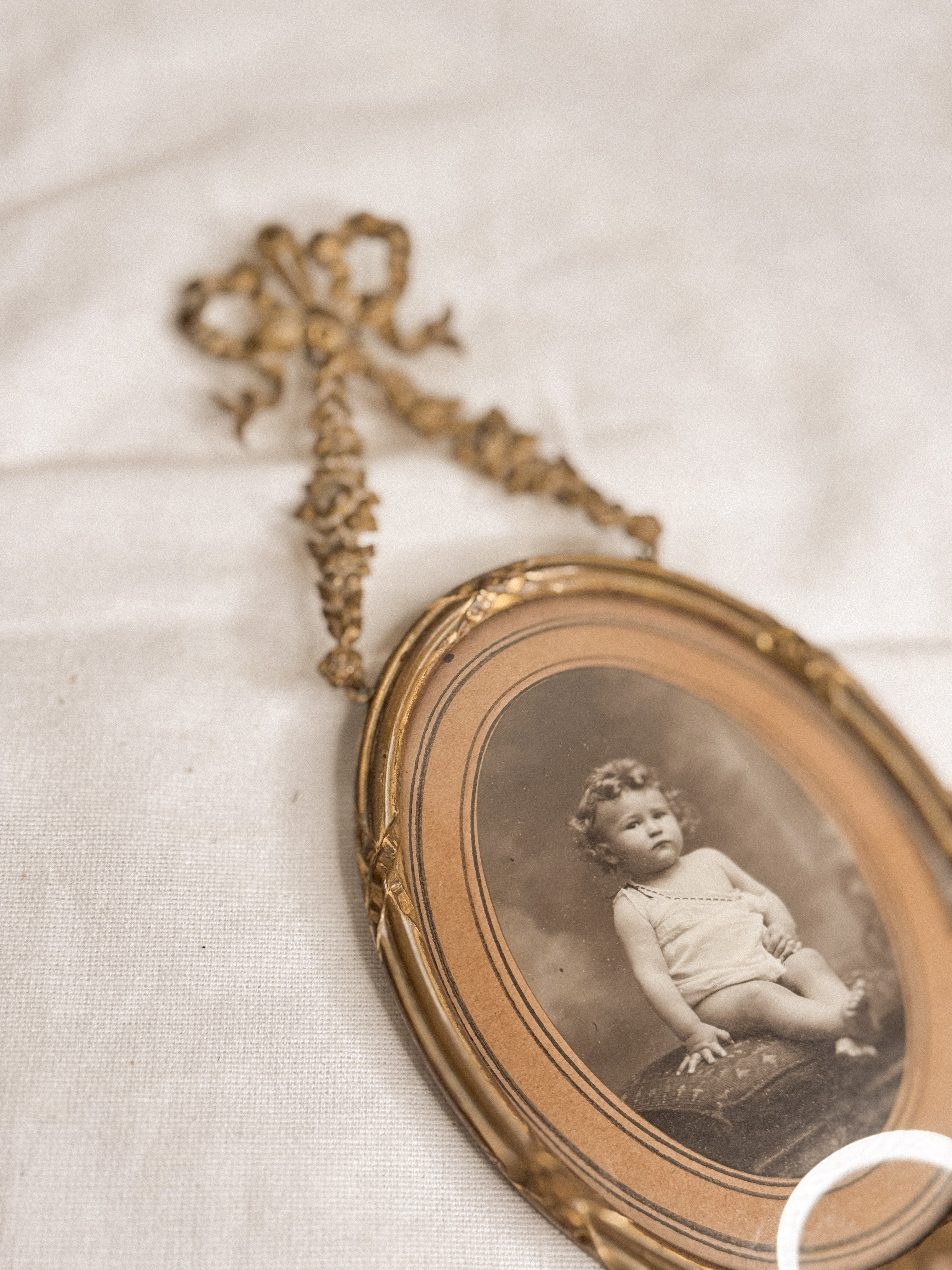 Antique Gilded Bronze Frame