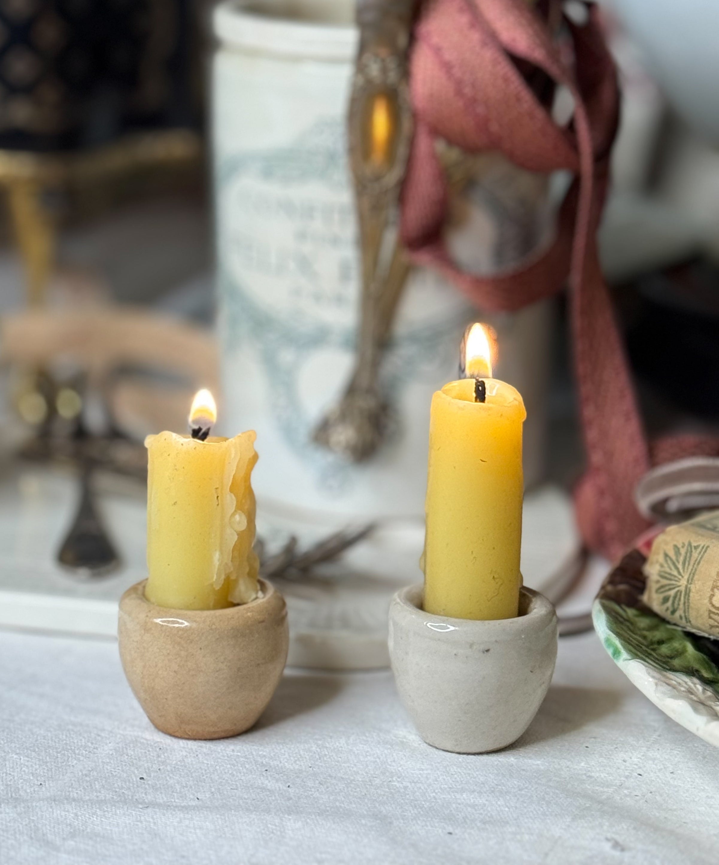 Stoneware escargot pot set of 10