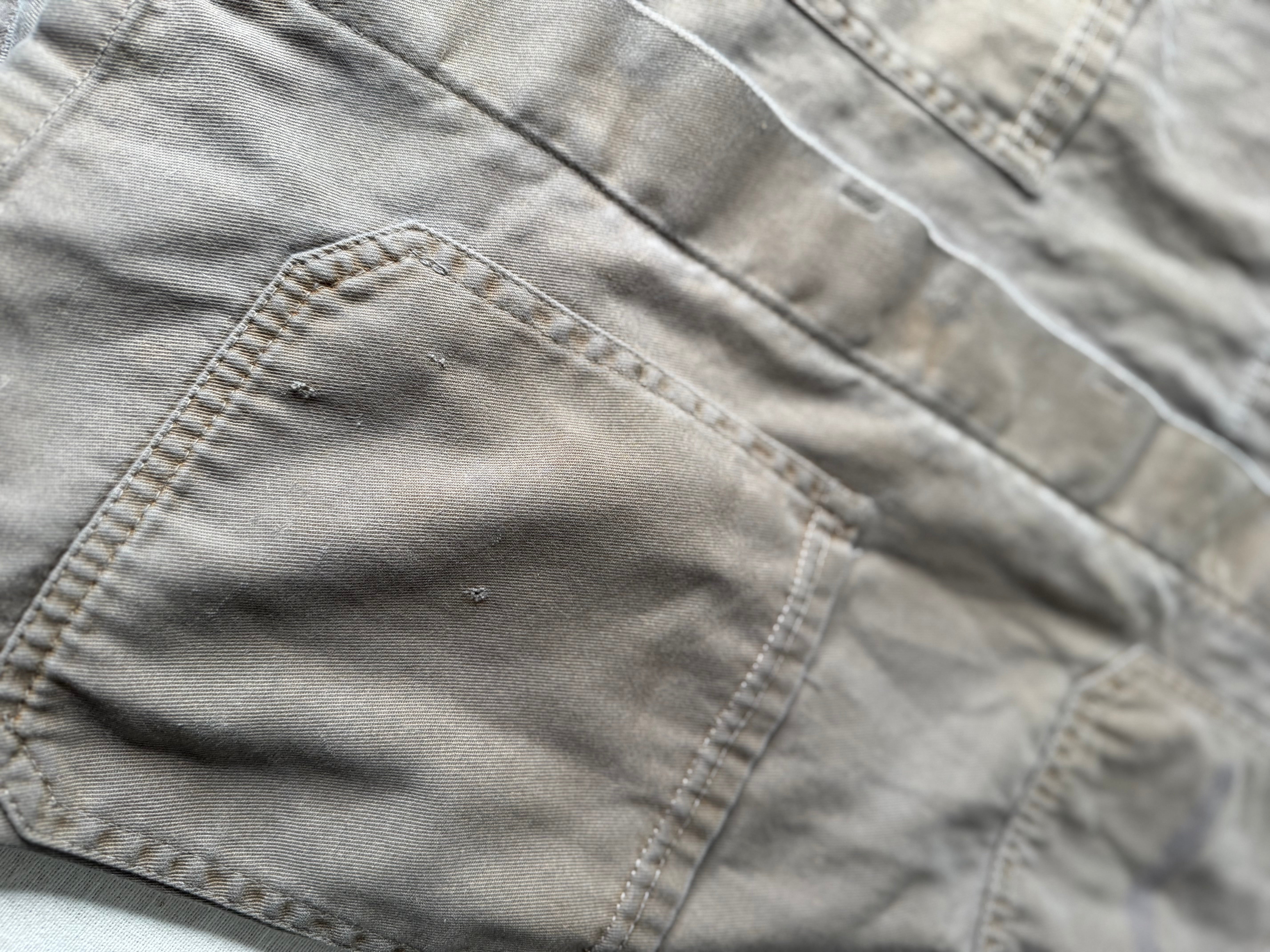 Olive Khaki Vintage French Chore Coat