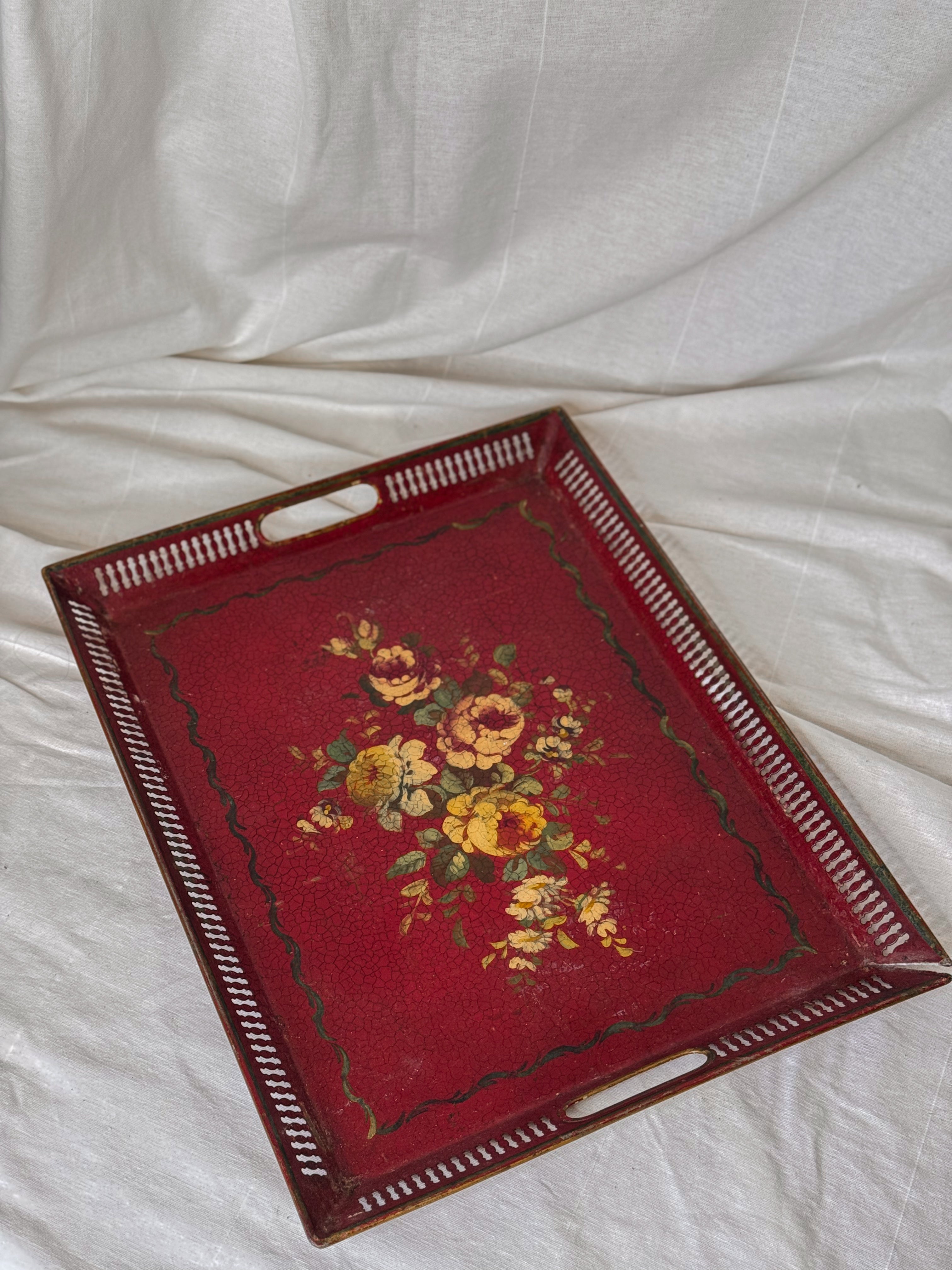 Antique Tole Tray