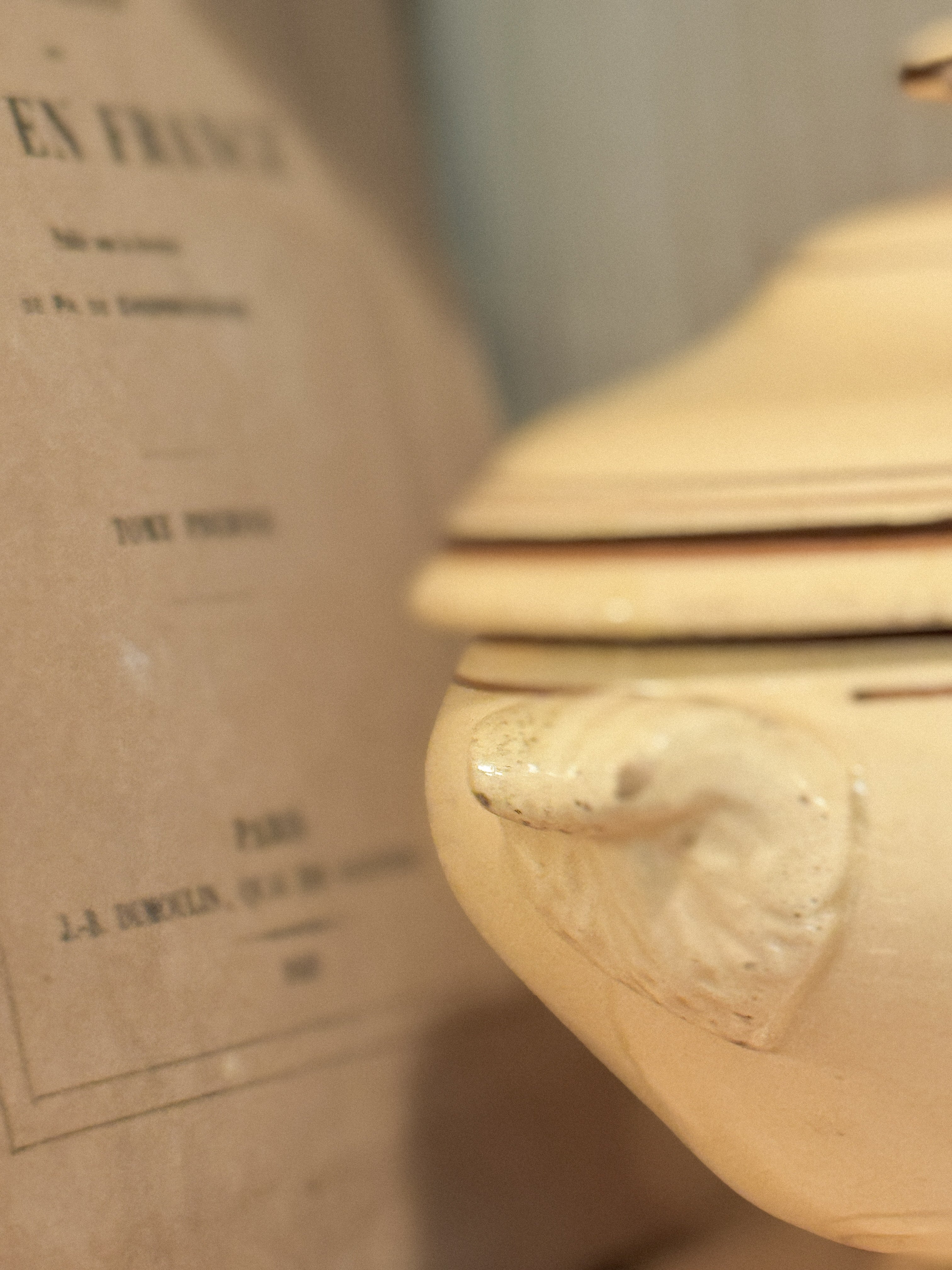 Antique French Yellow Ware Lidded Tureen, 19th c.