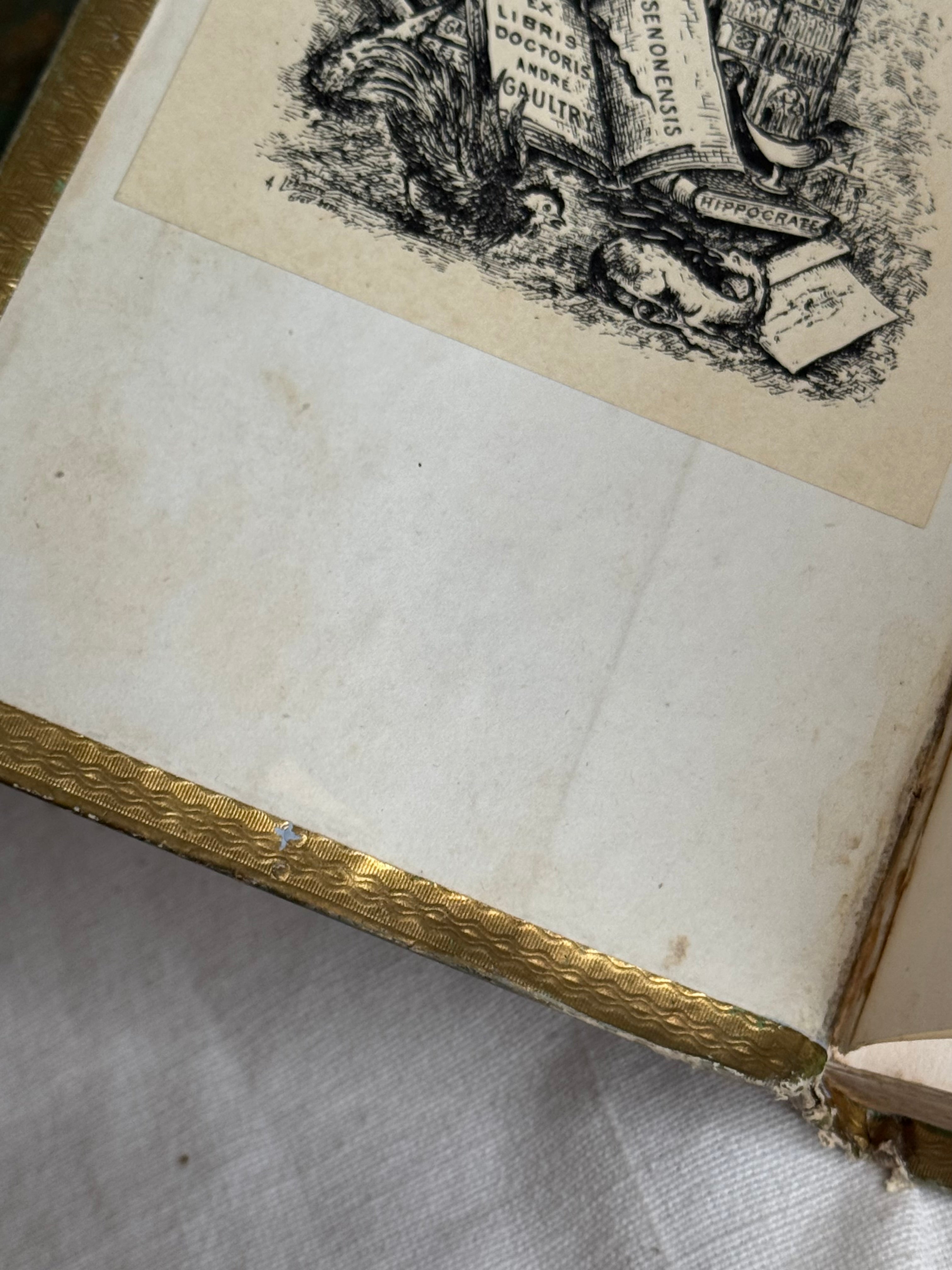 19th c Cartonnage Book Set of 3