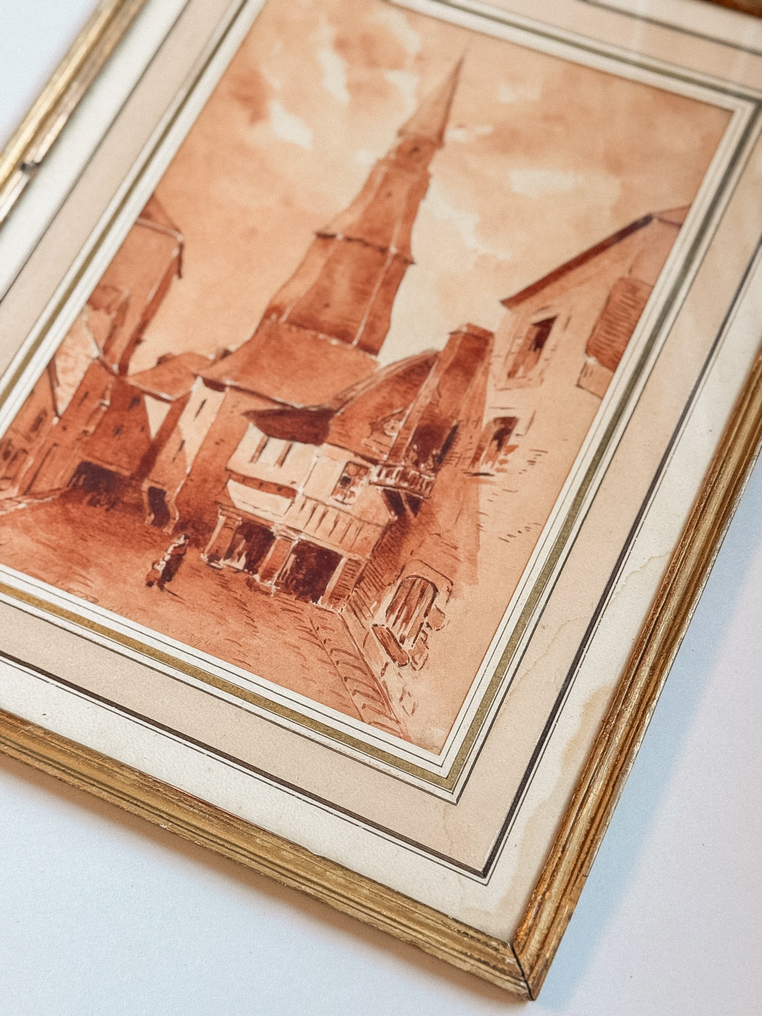 Antique Sepia watercolor