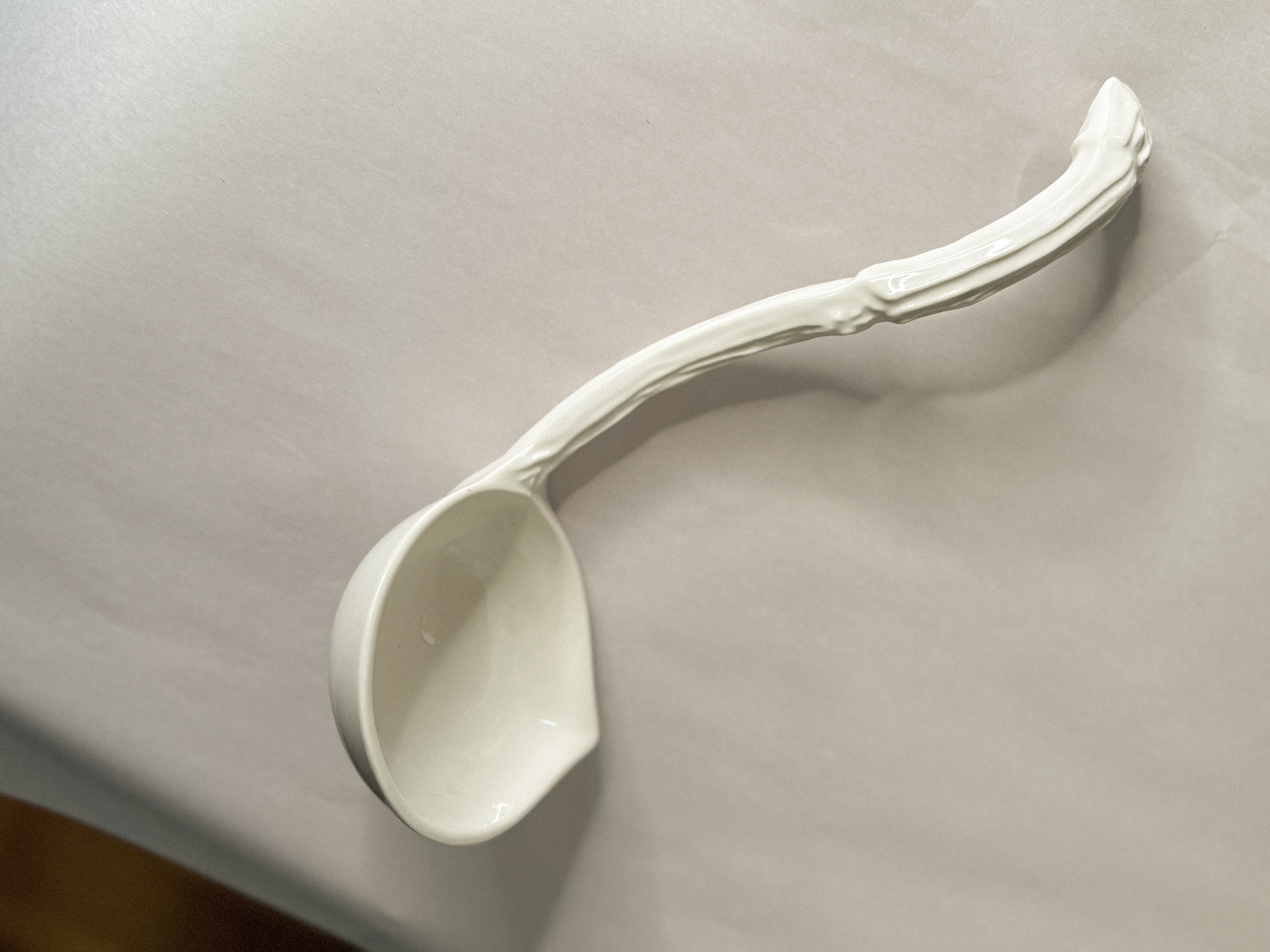 Ironstone Soupière Ladle