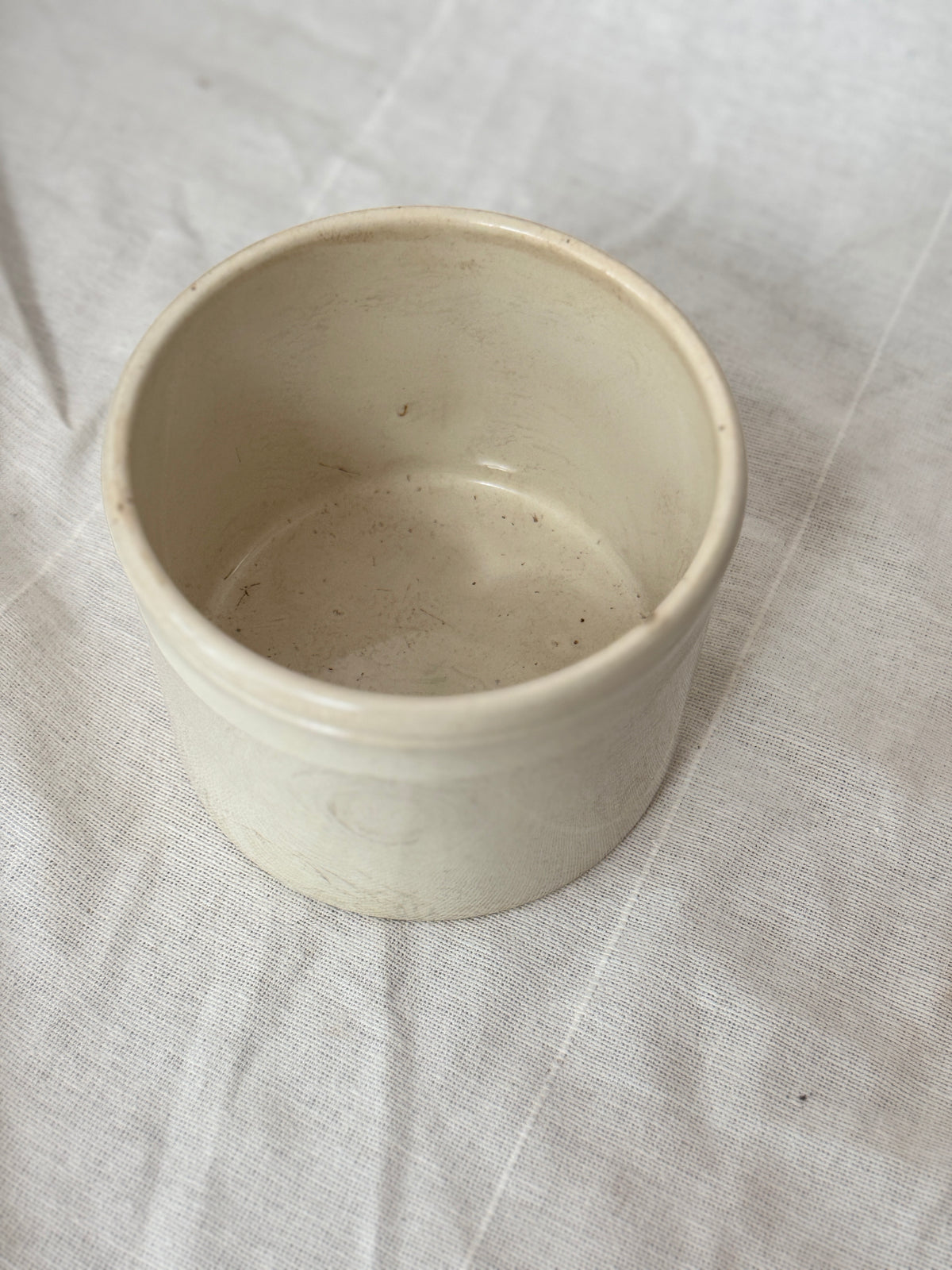 Antique French Ironstone Pot, Badonviller