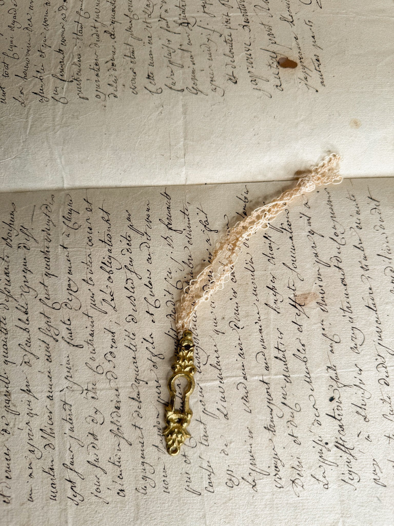 Pièce de Noël - ruban crochet