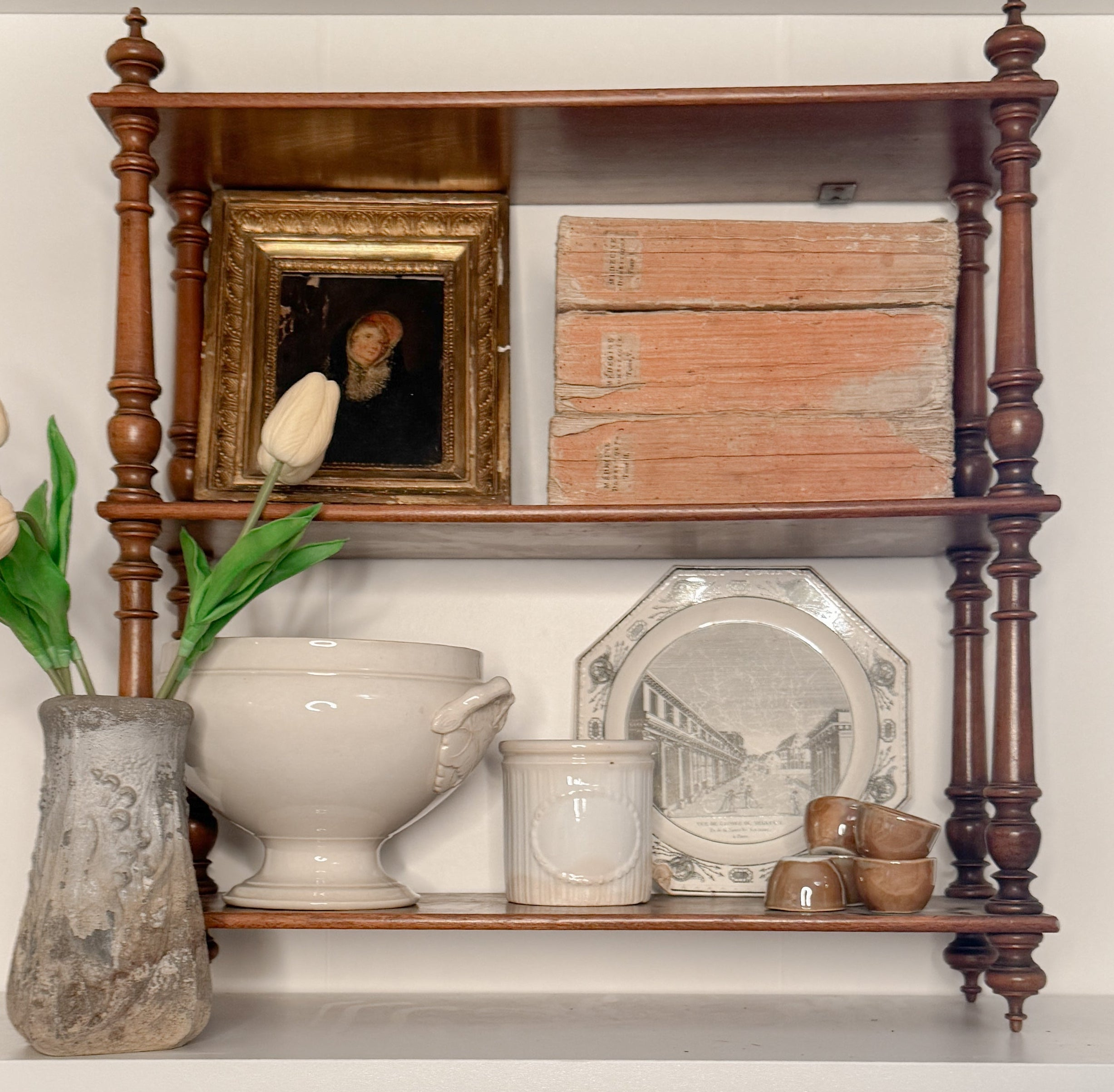 French Cast-Stone Relief Urn, 19th Century
