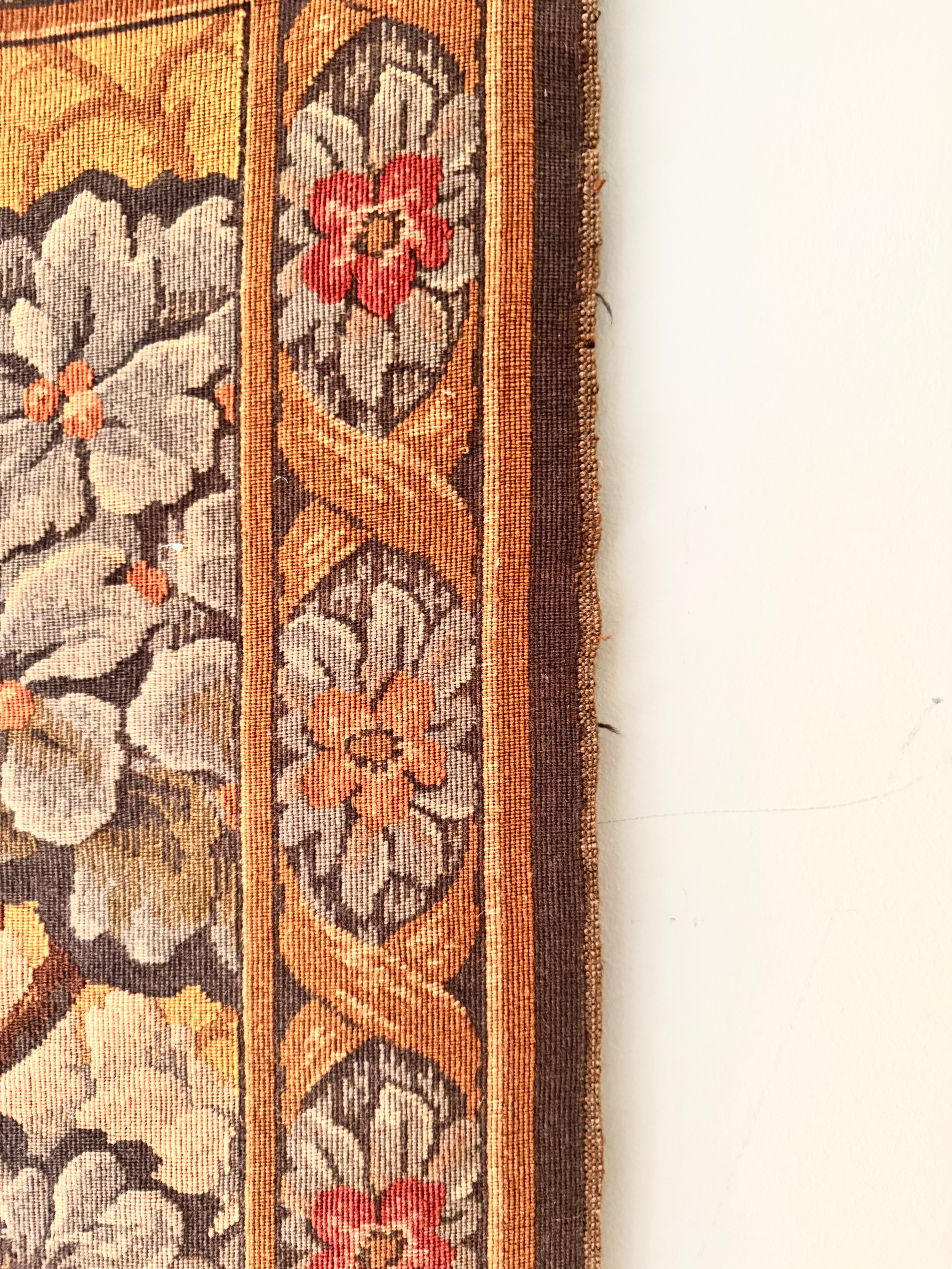 (Rod shipping) Jacquard-Woven Pastoral Tapestry