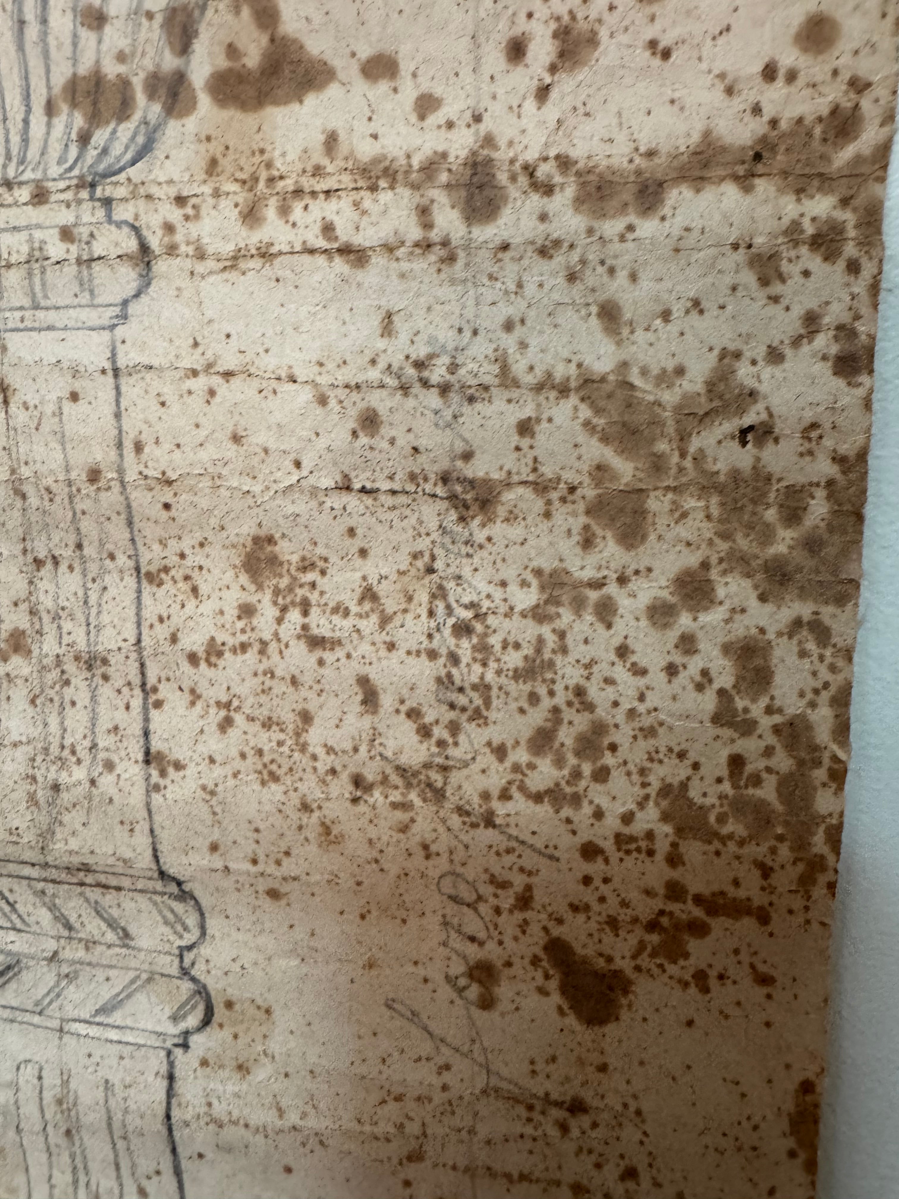 19th Century Italian Atelier Scroll Drawing