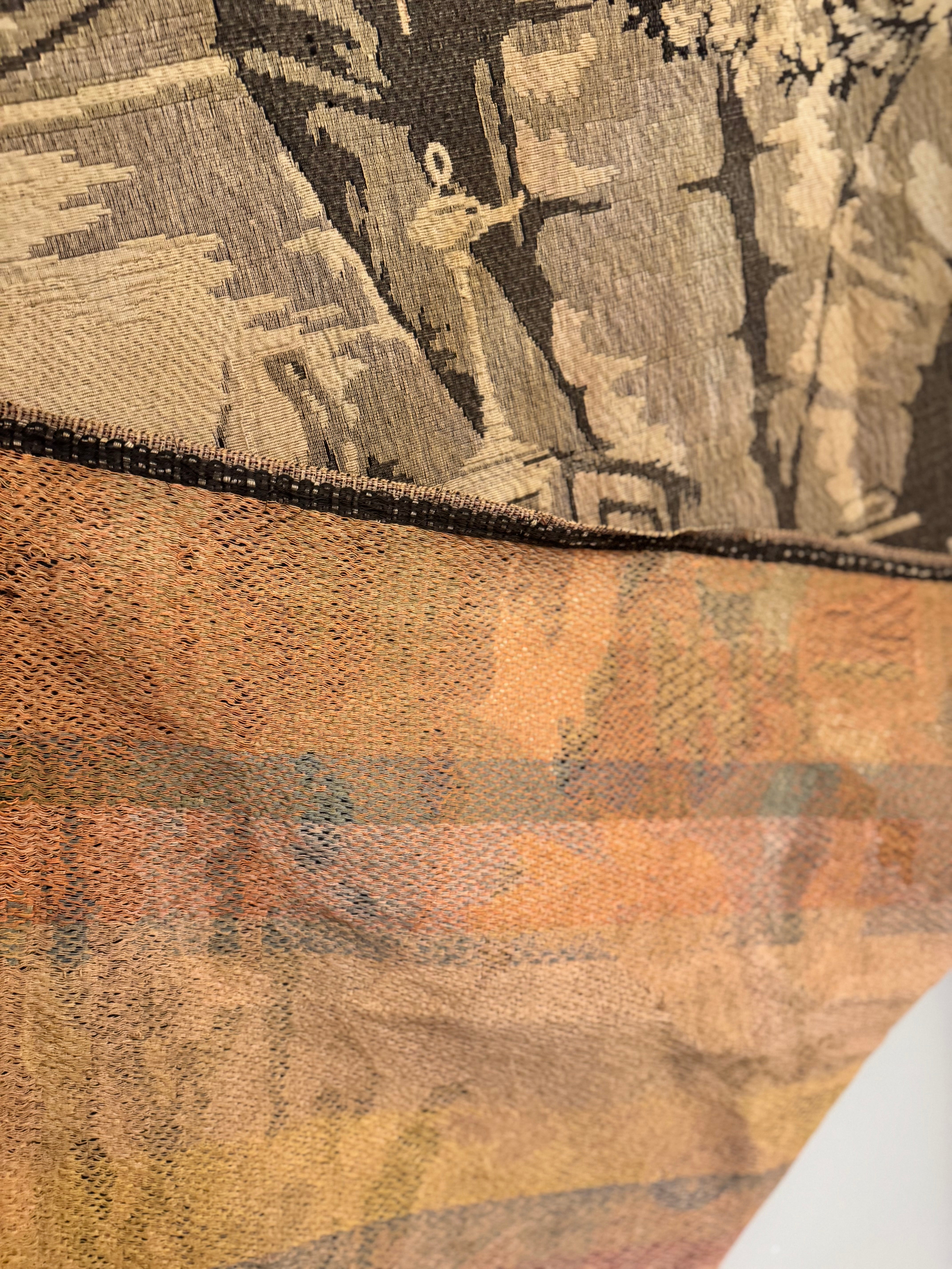 Vintage jacquard tapestry