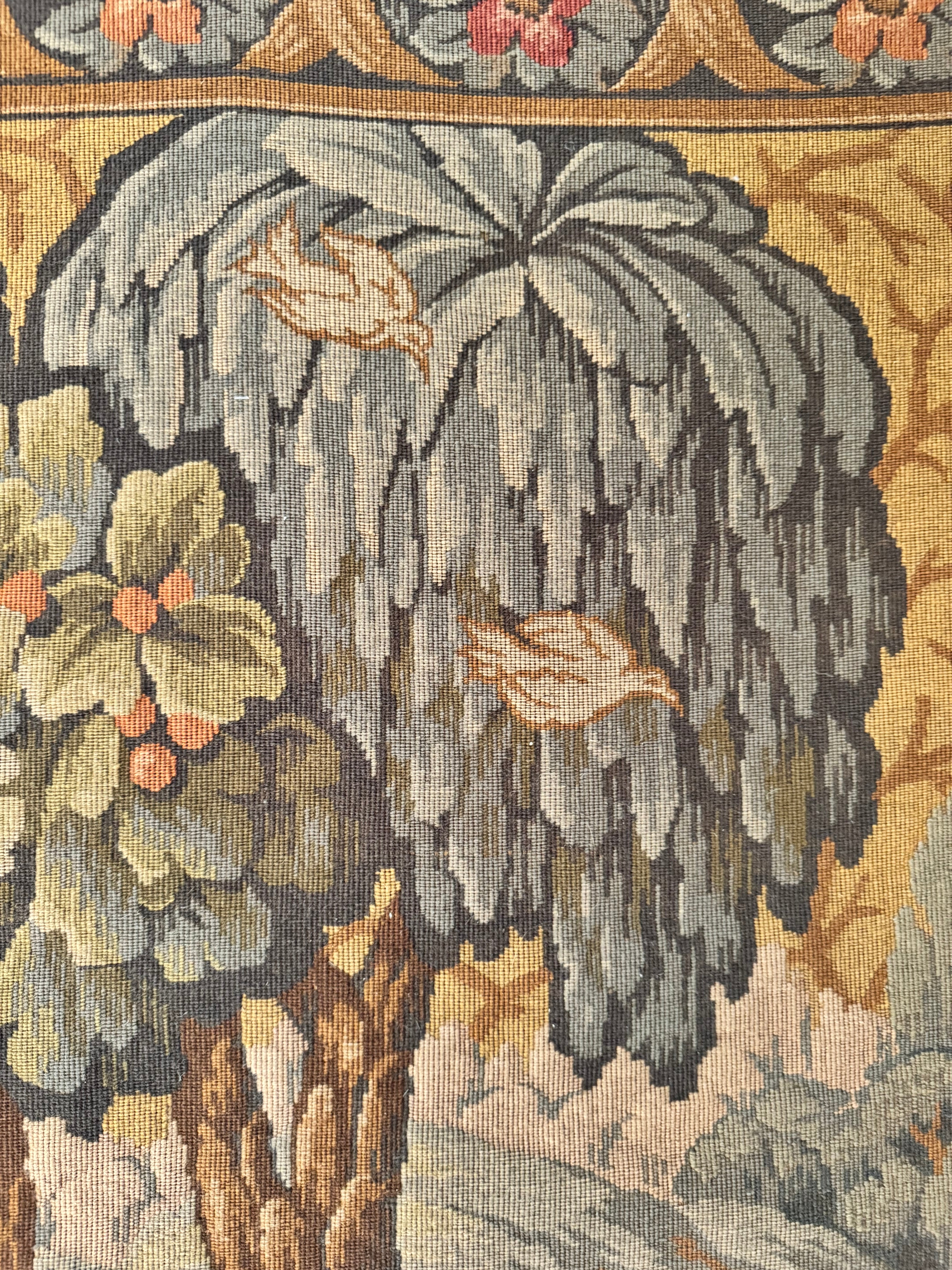 (Rod shipping) Jacquard-Woven Pastoral Tapestry