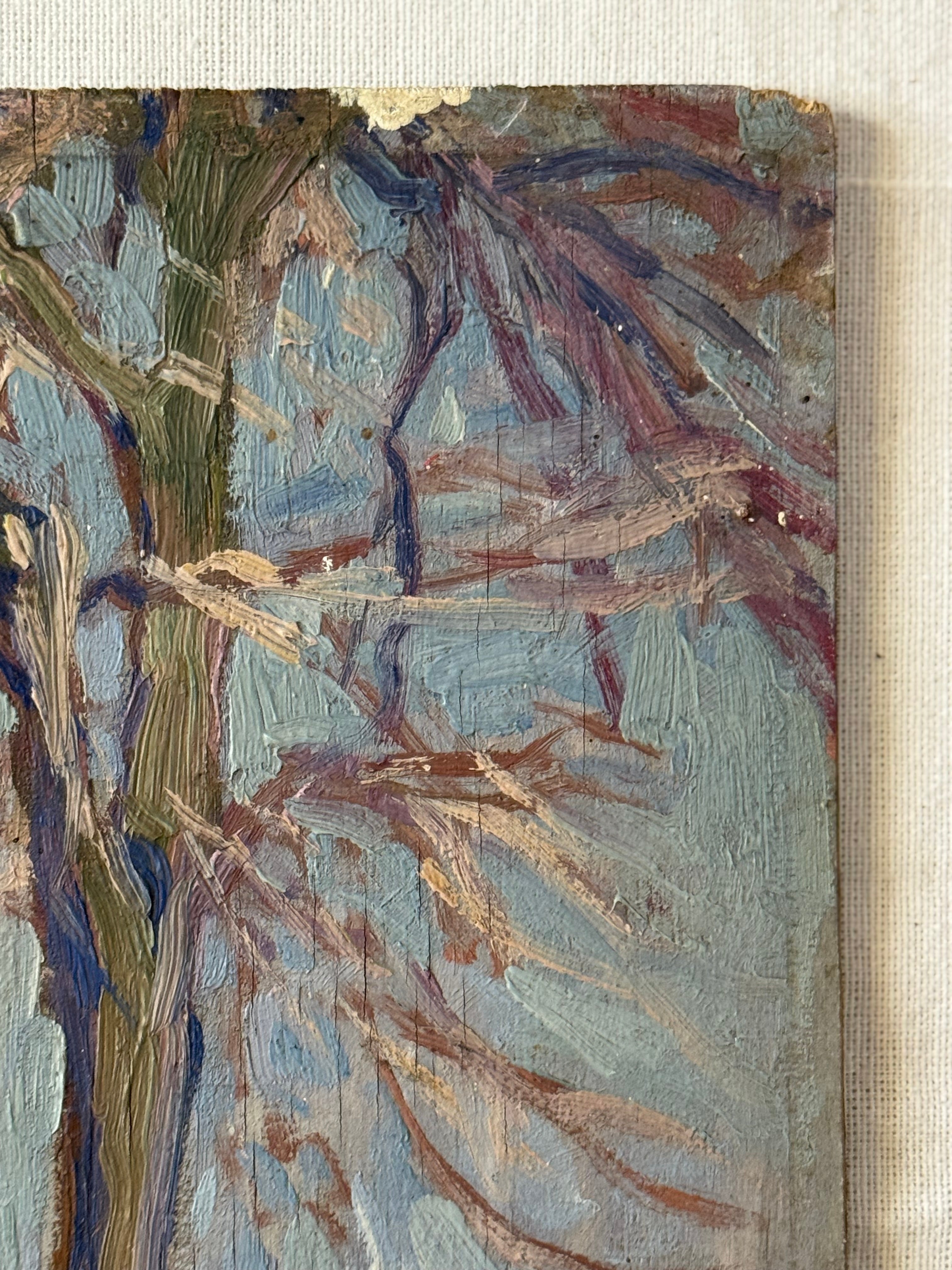 Antique post-impressionist oil