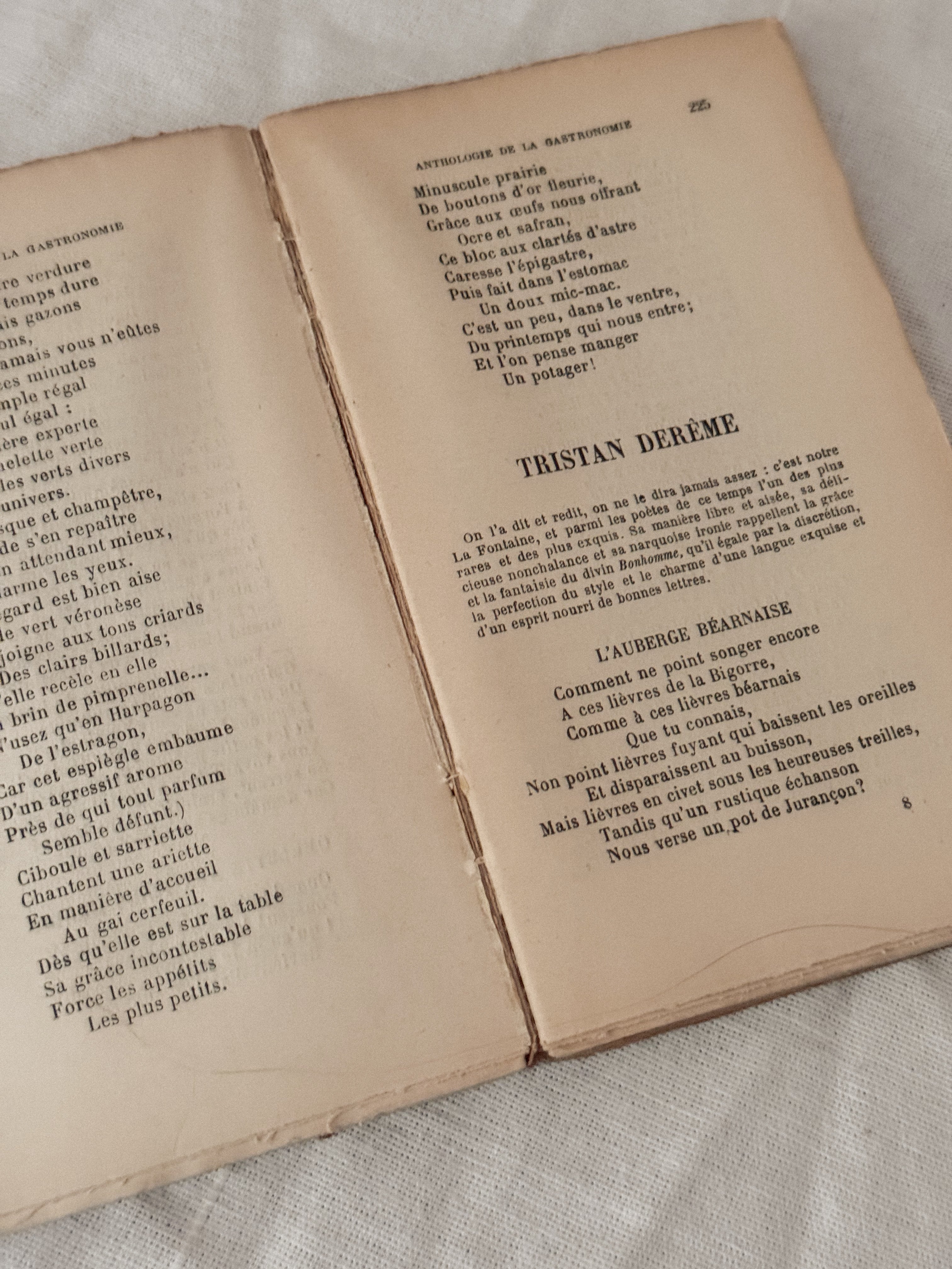 Anthologie de la Gastronomie Française, 1936