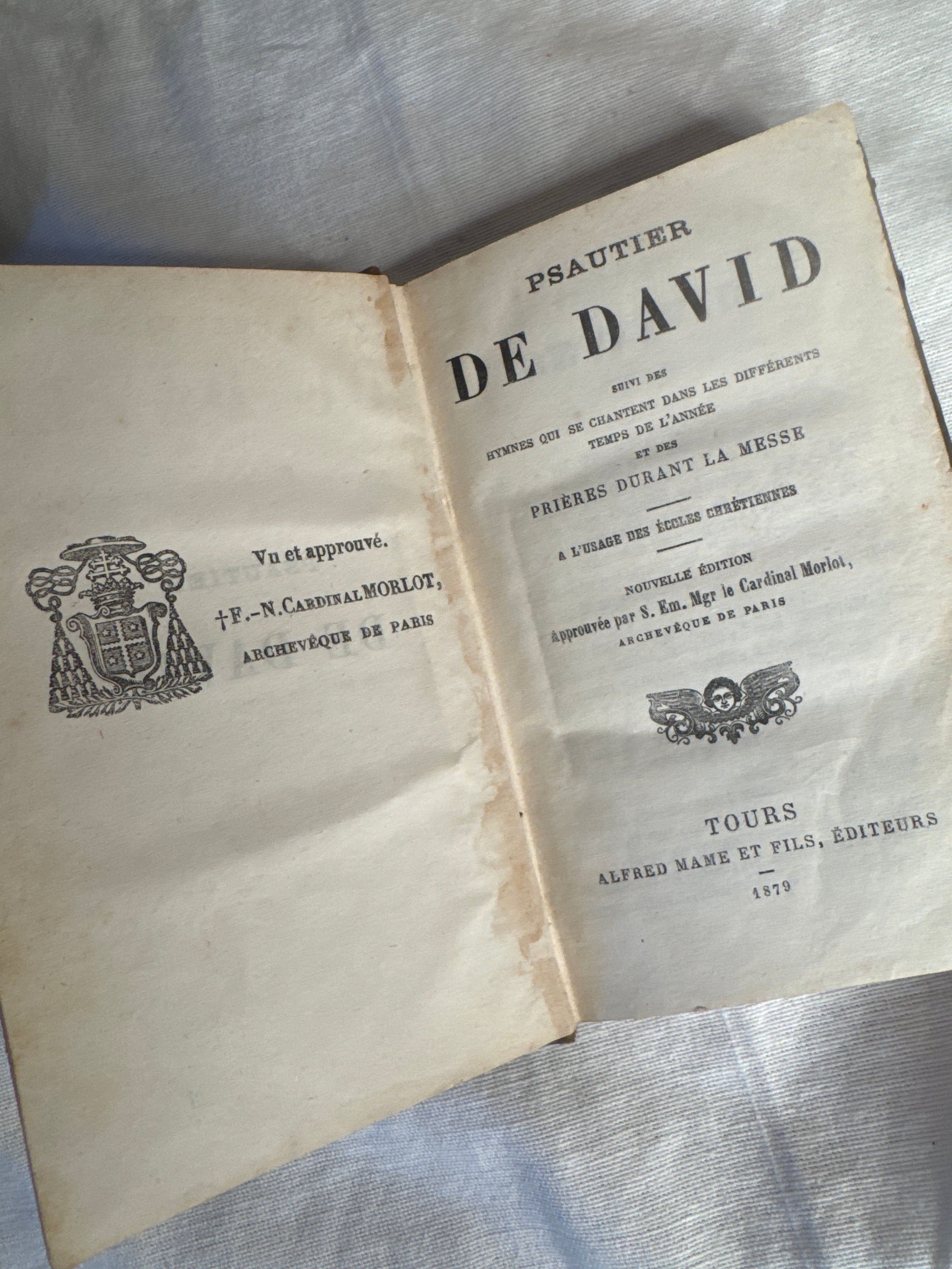 Set of Three Tonal Antique French Educational Books