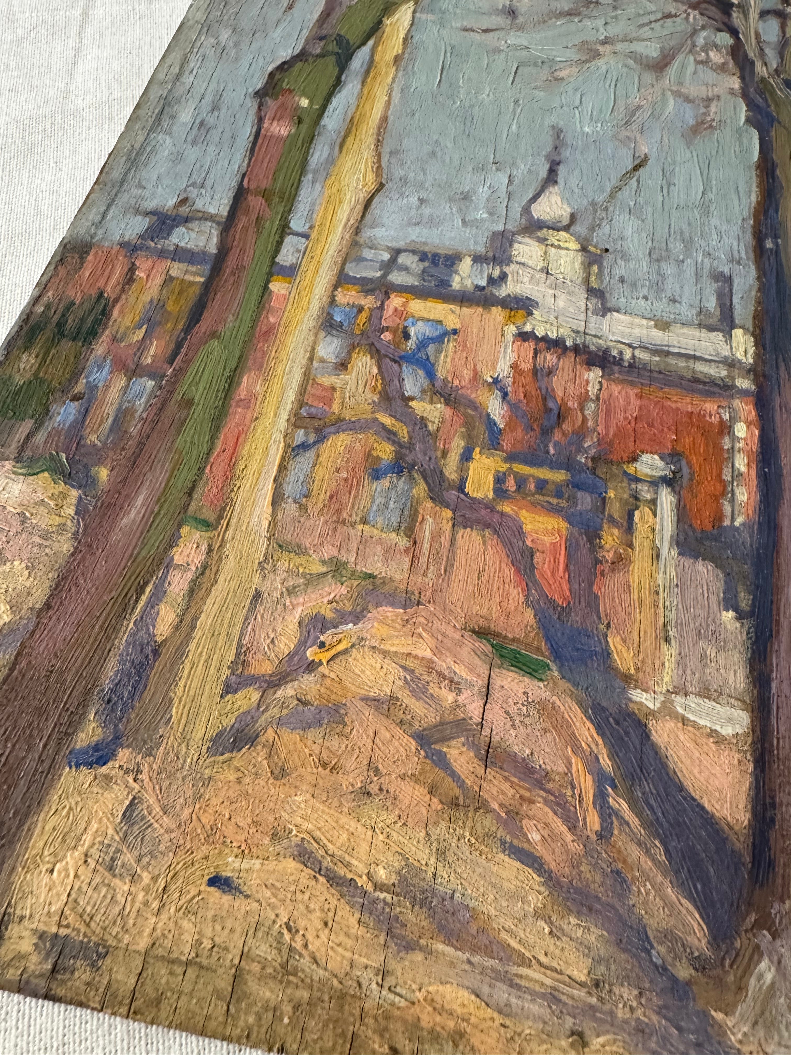 Antique post-impressionist oil