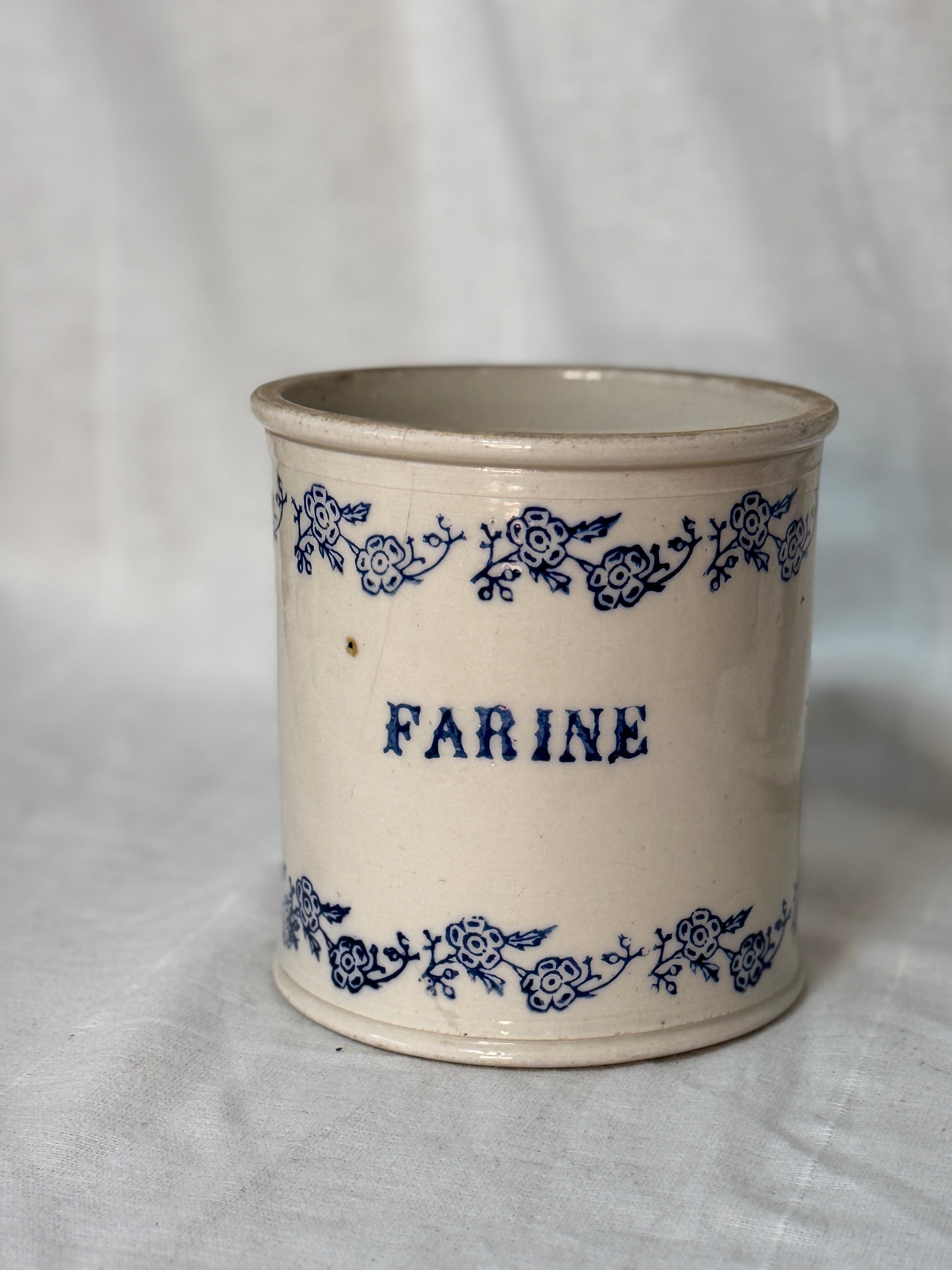 Antique French Saint-Uze Farine Canister