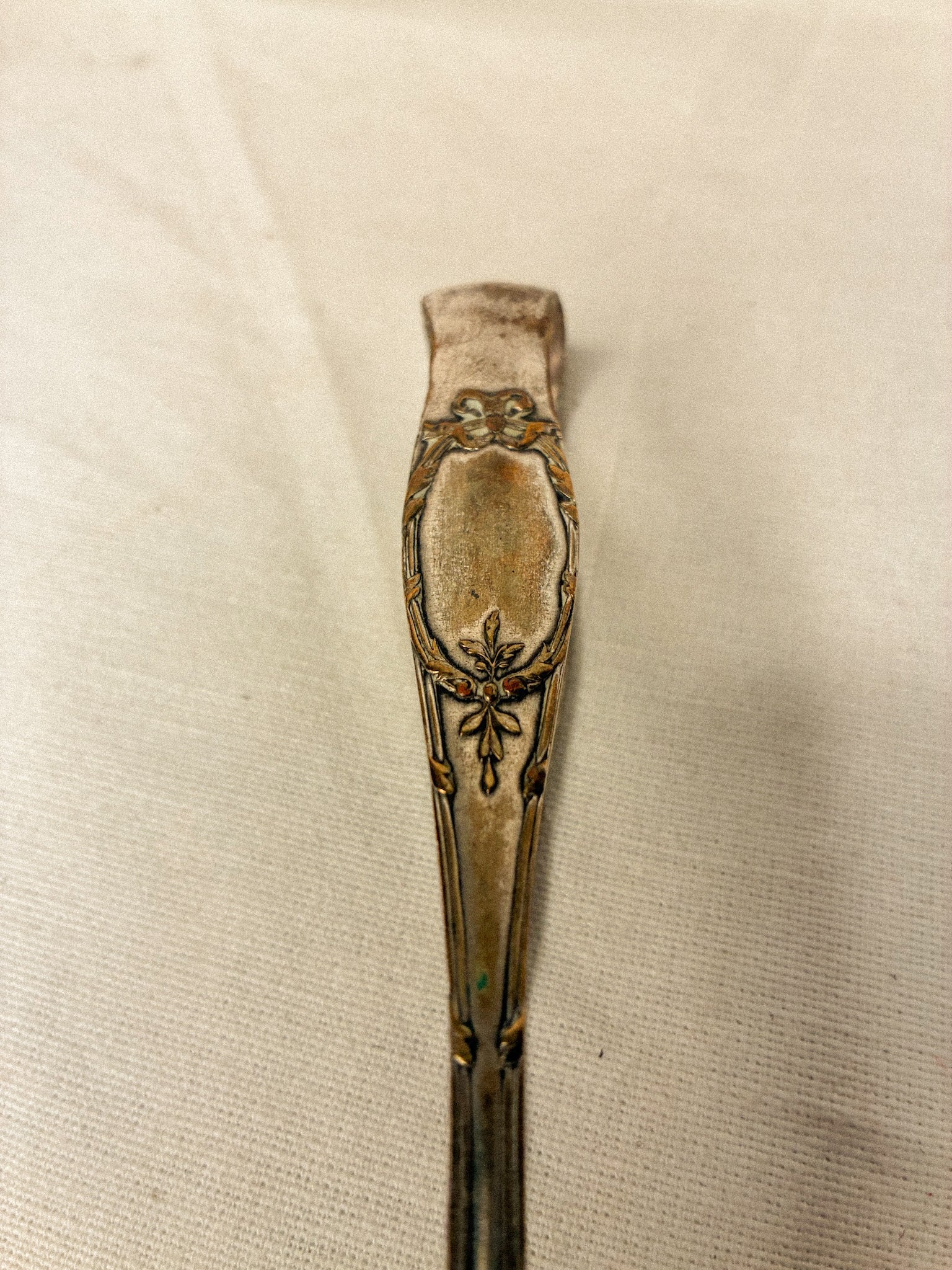Antique French Silverplate Sugar Tongs