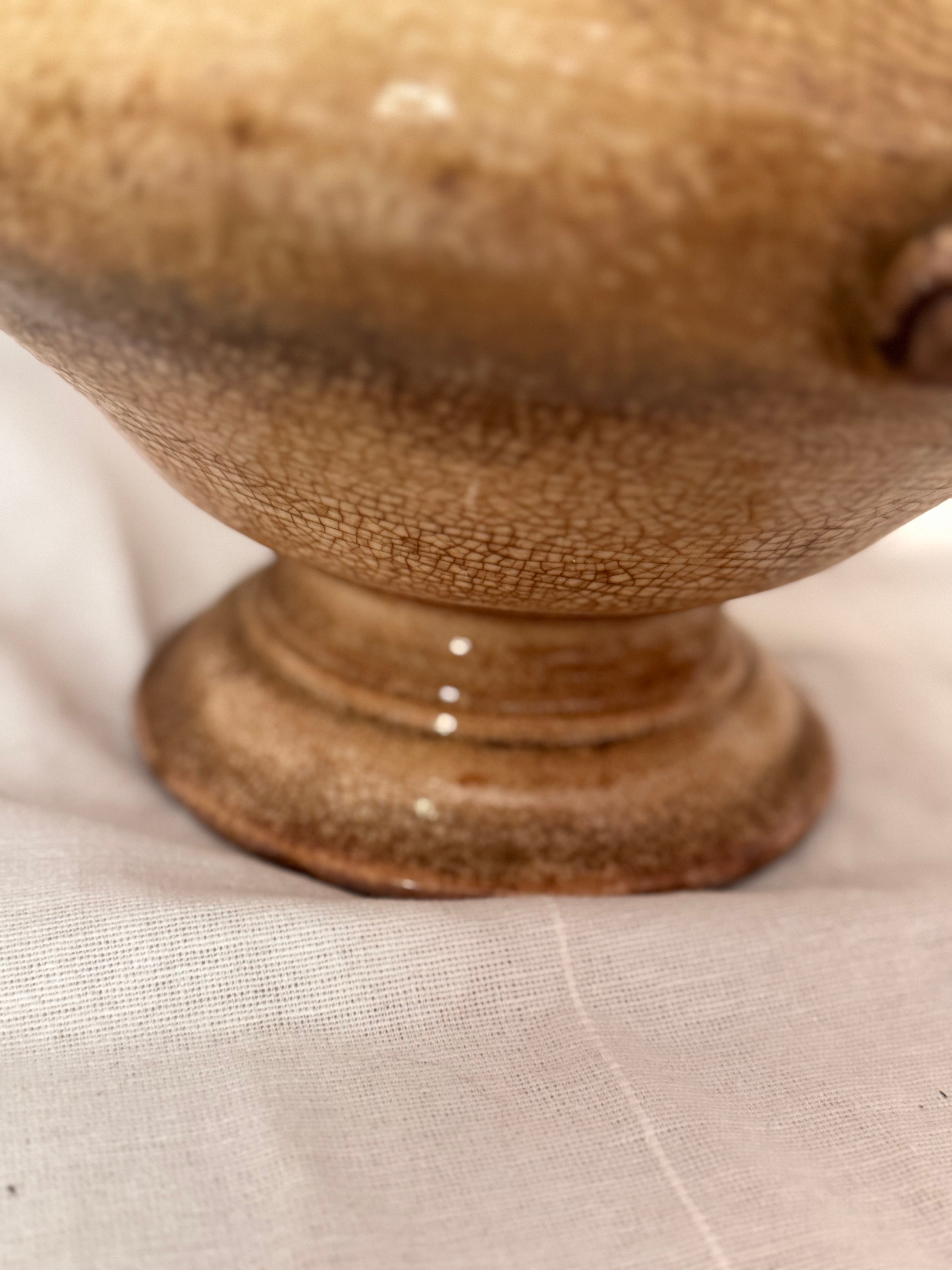 Antique French Earthenware Soupière