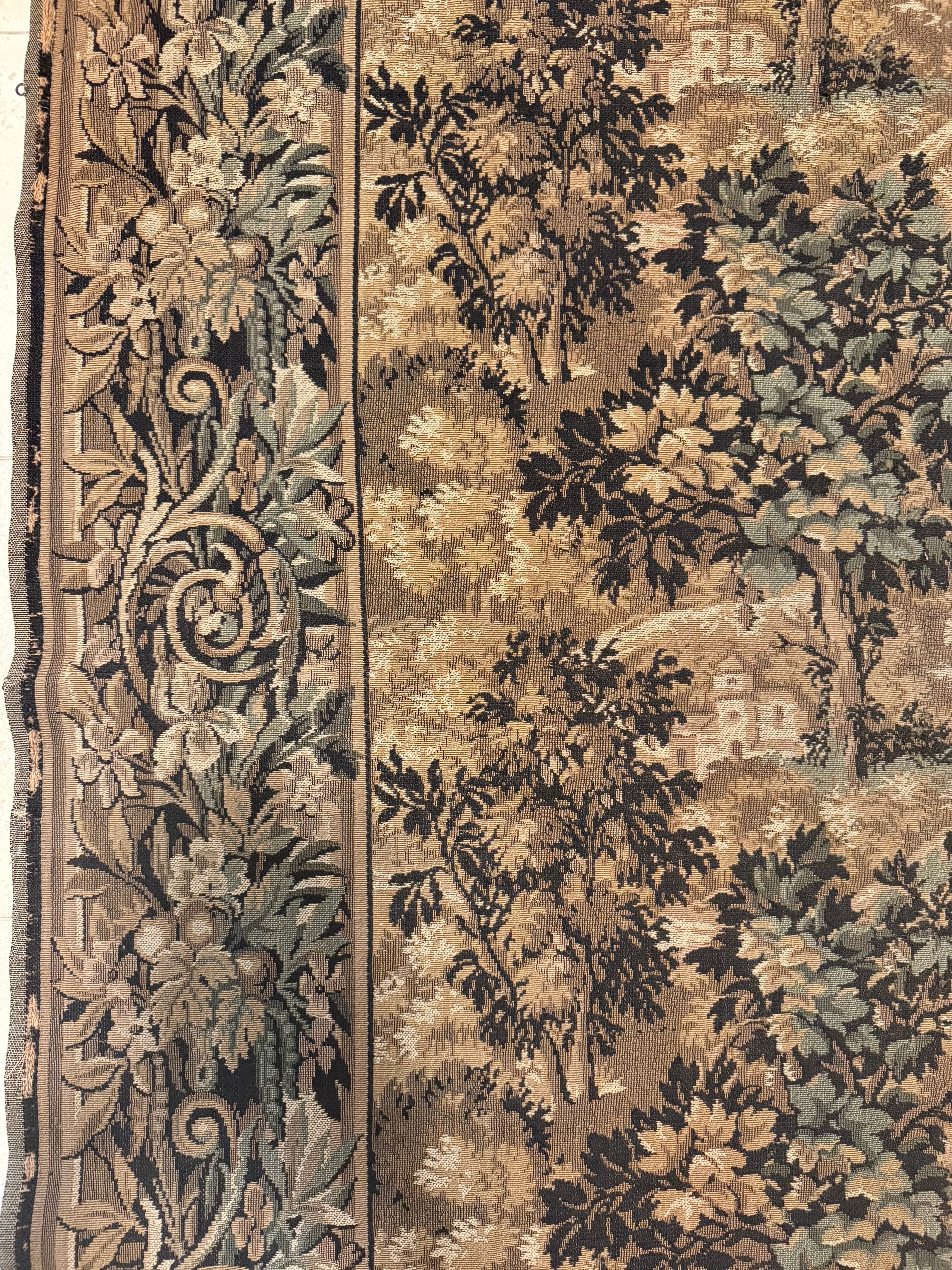 French Jacquard Verdure Tapestry