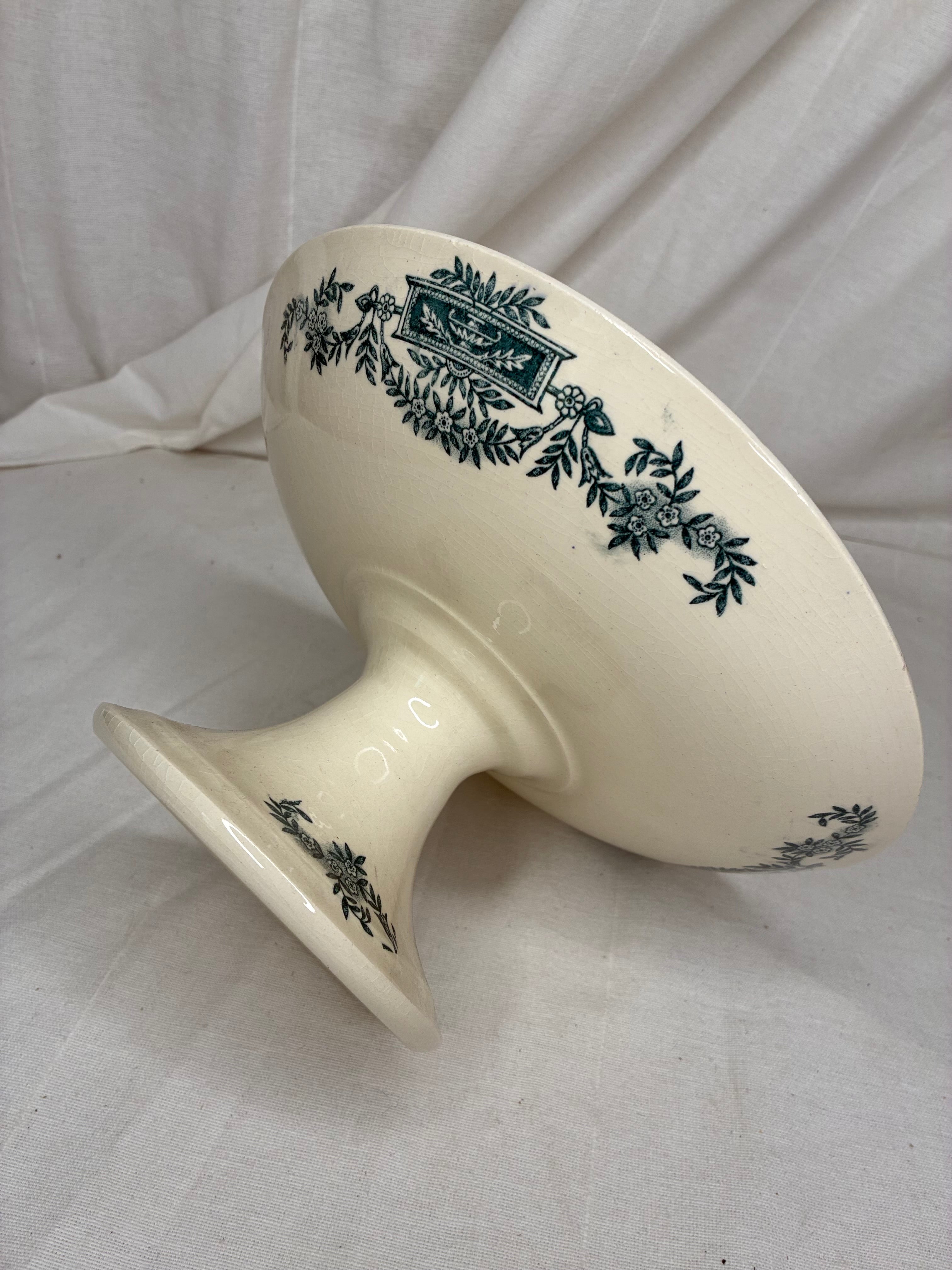 Antique French Compote — “Lutèce” by Longchamp