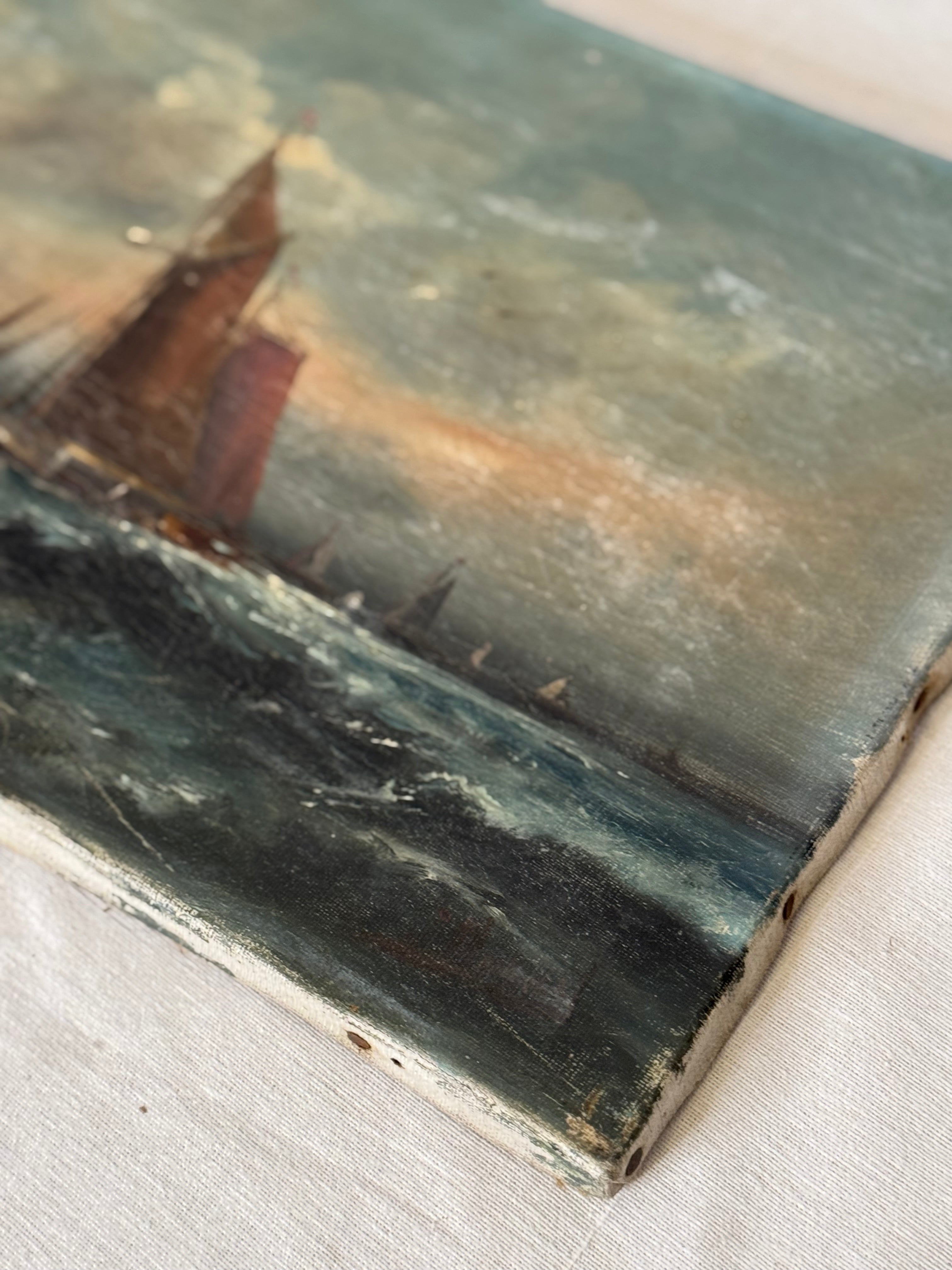 Mer du soir, oil on canvas
