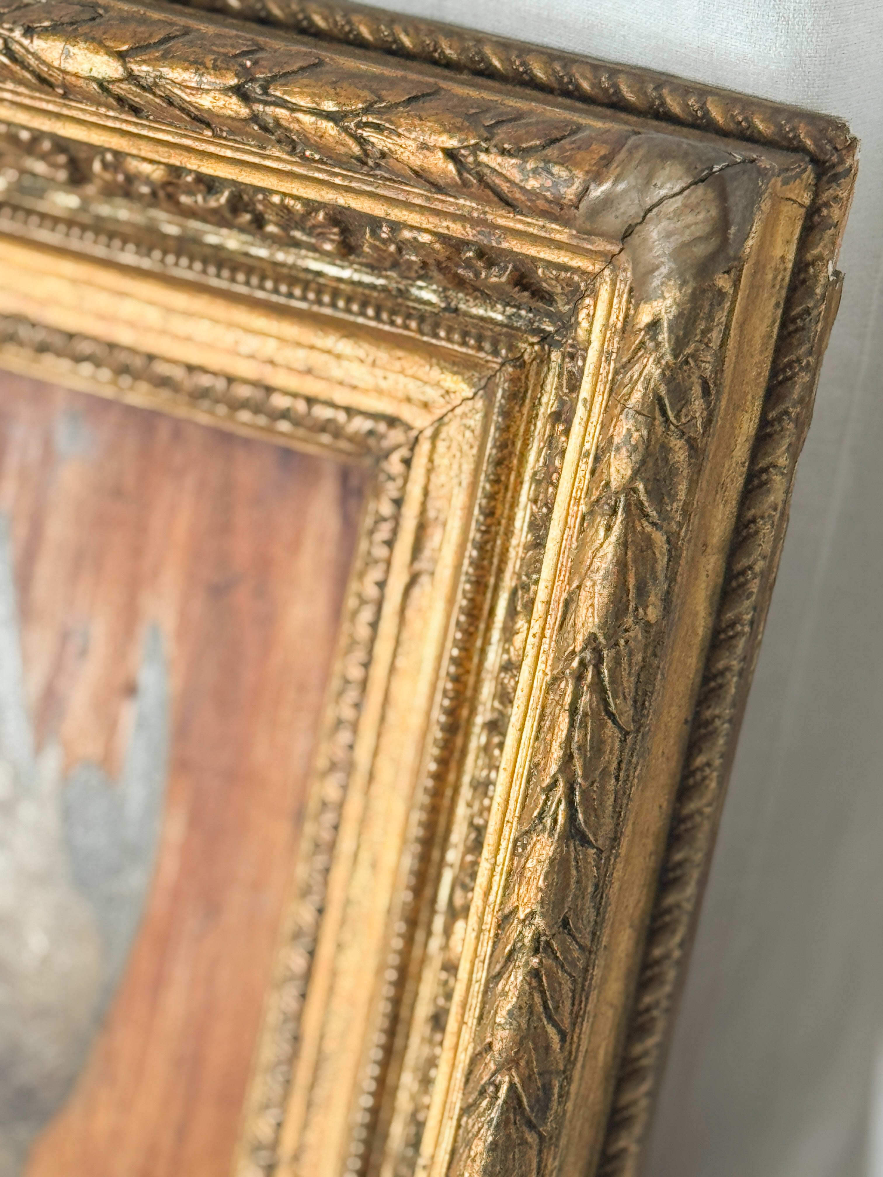 Antique Game Still Life Oil in Gilt Frame