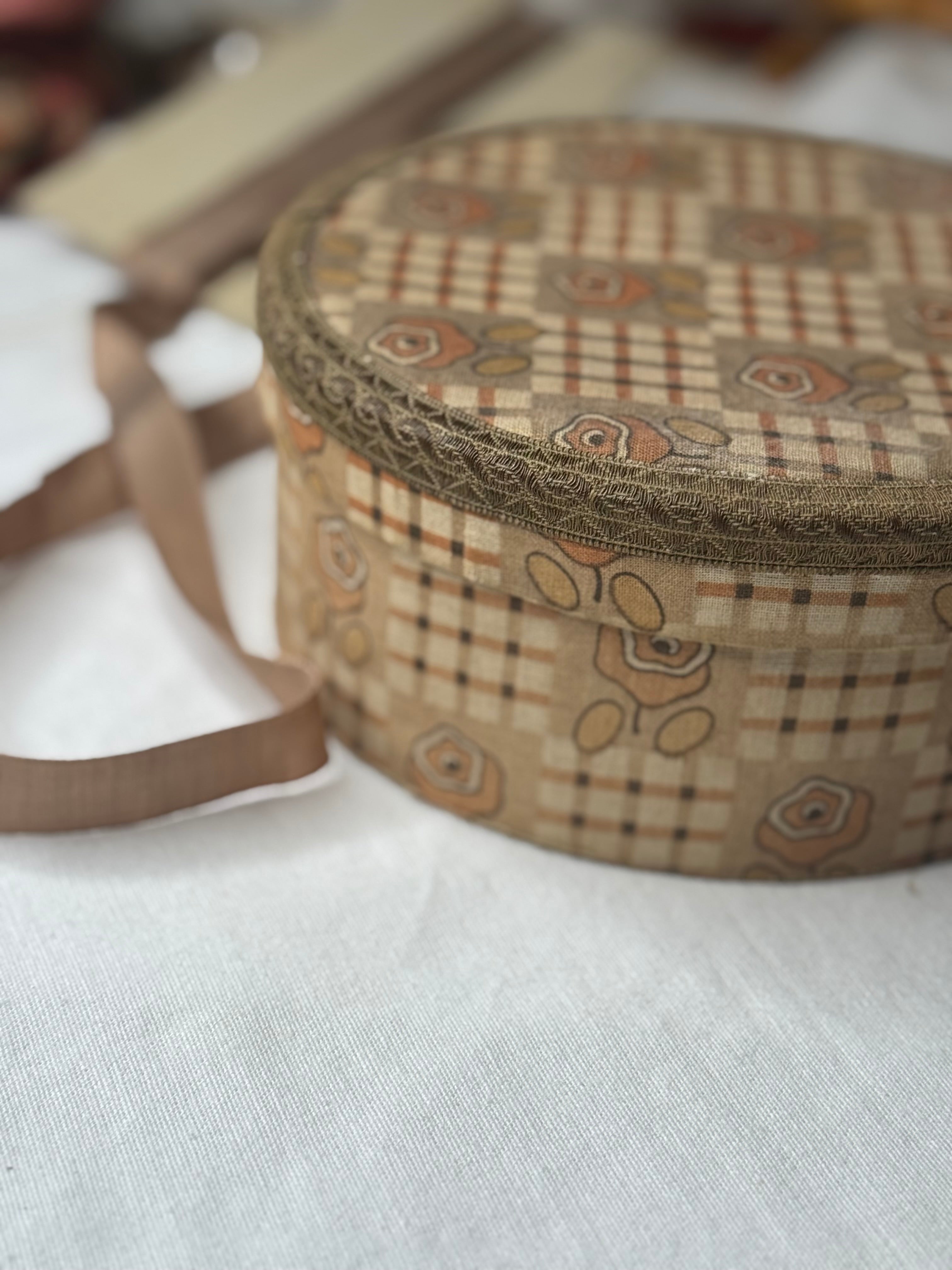 Vintage French Fabric Box