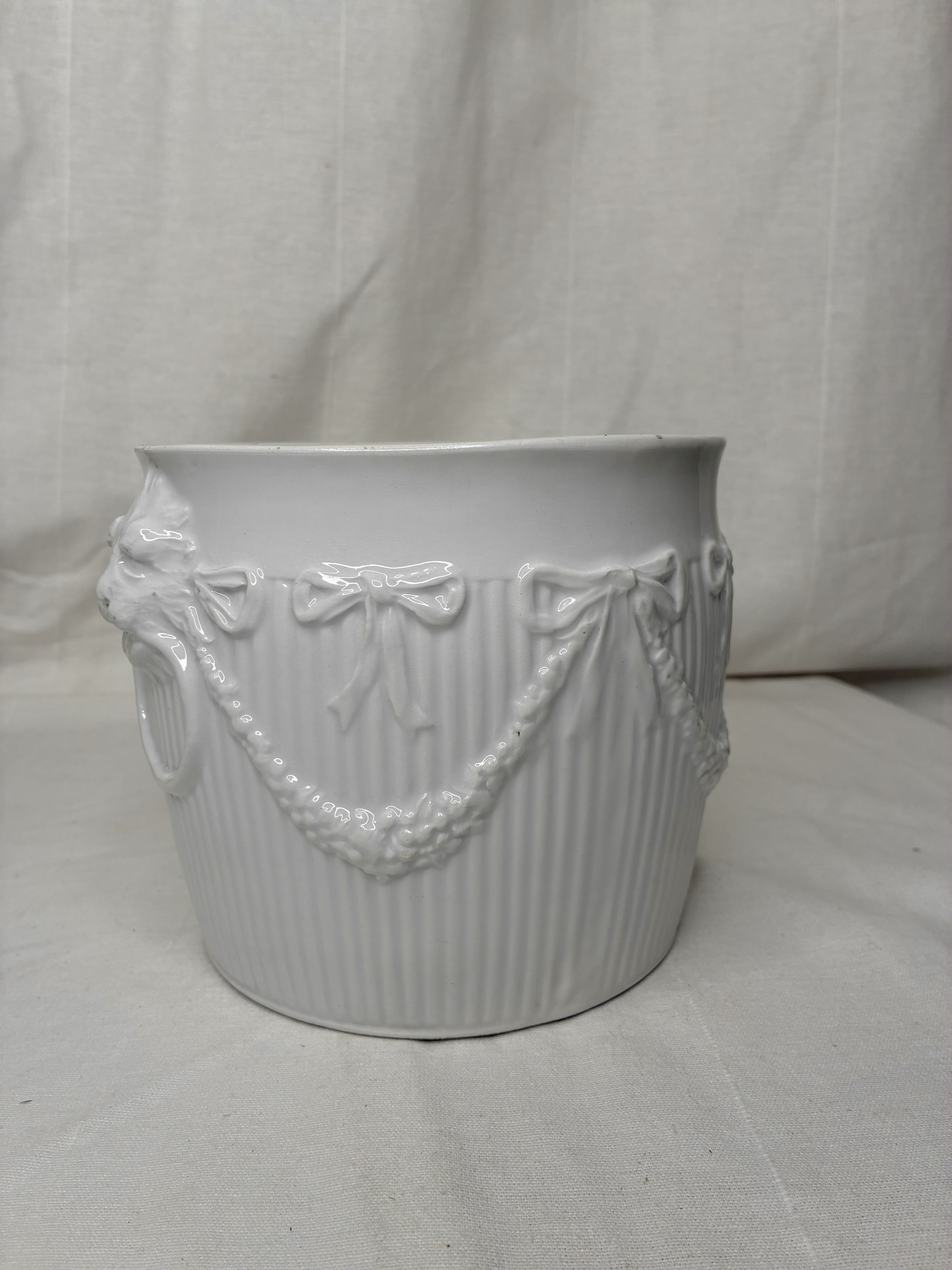 White Porcelain Cachepot