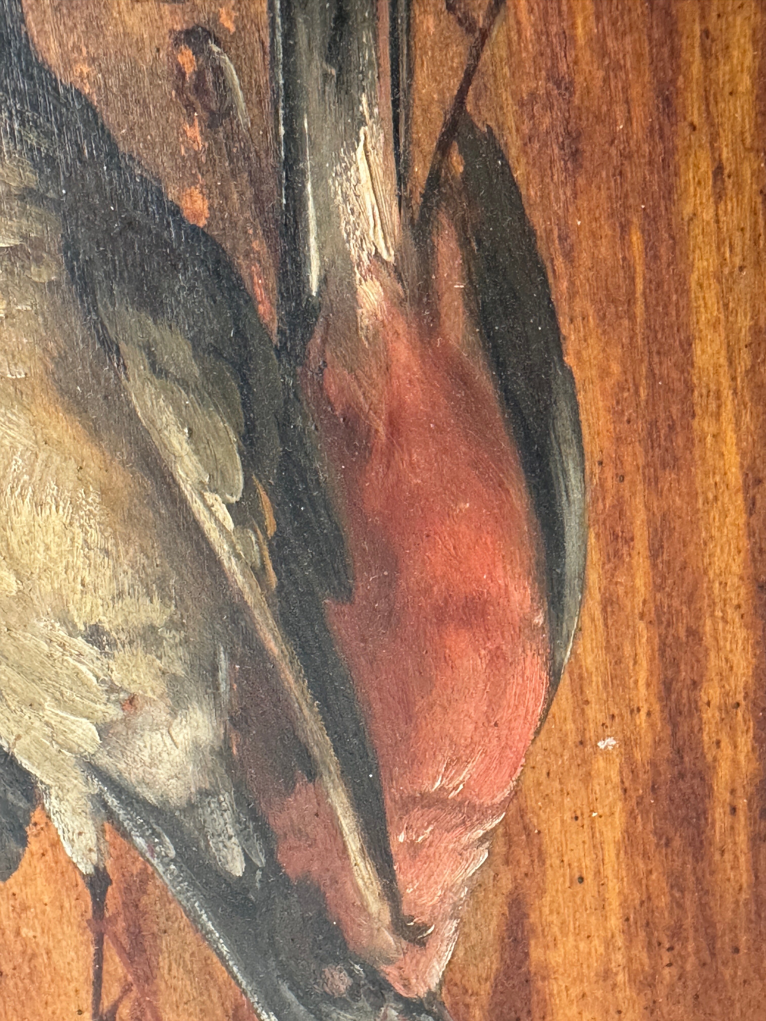 Antique Game Still Life Oil in Gilt Frame