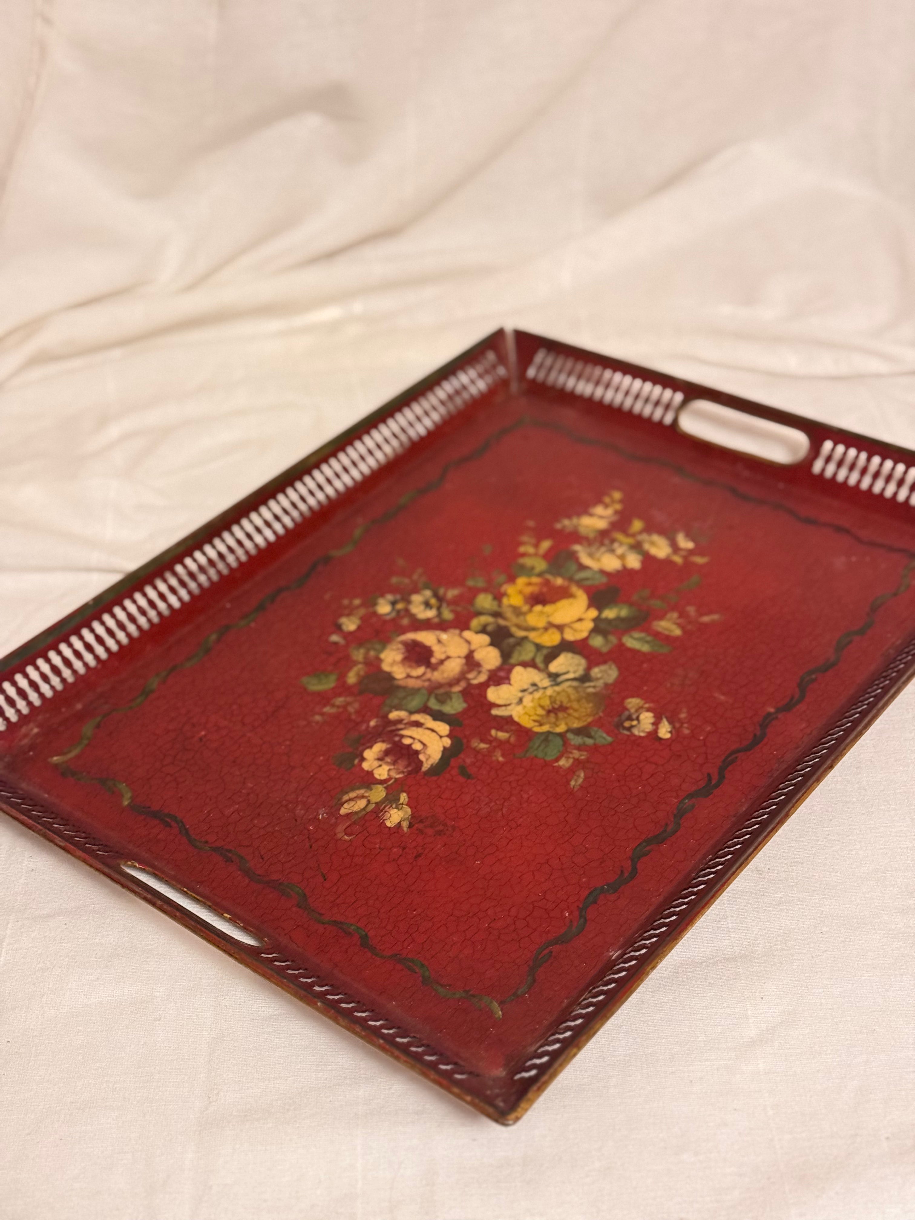 Antique Tole Tray
