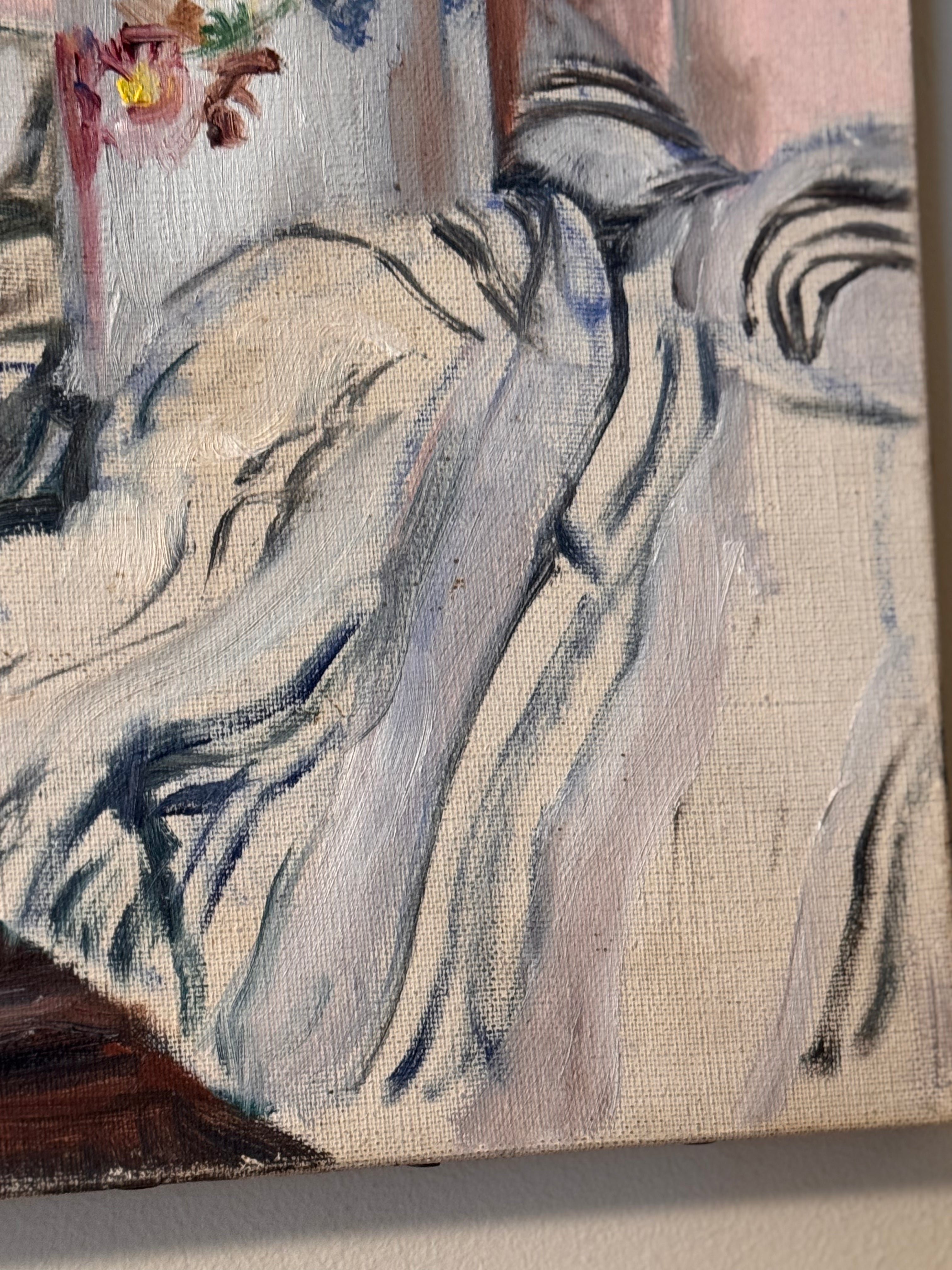 Nature morte au pichet fleuri