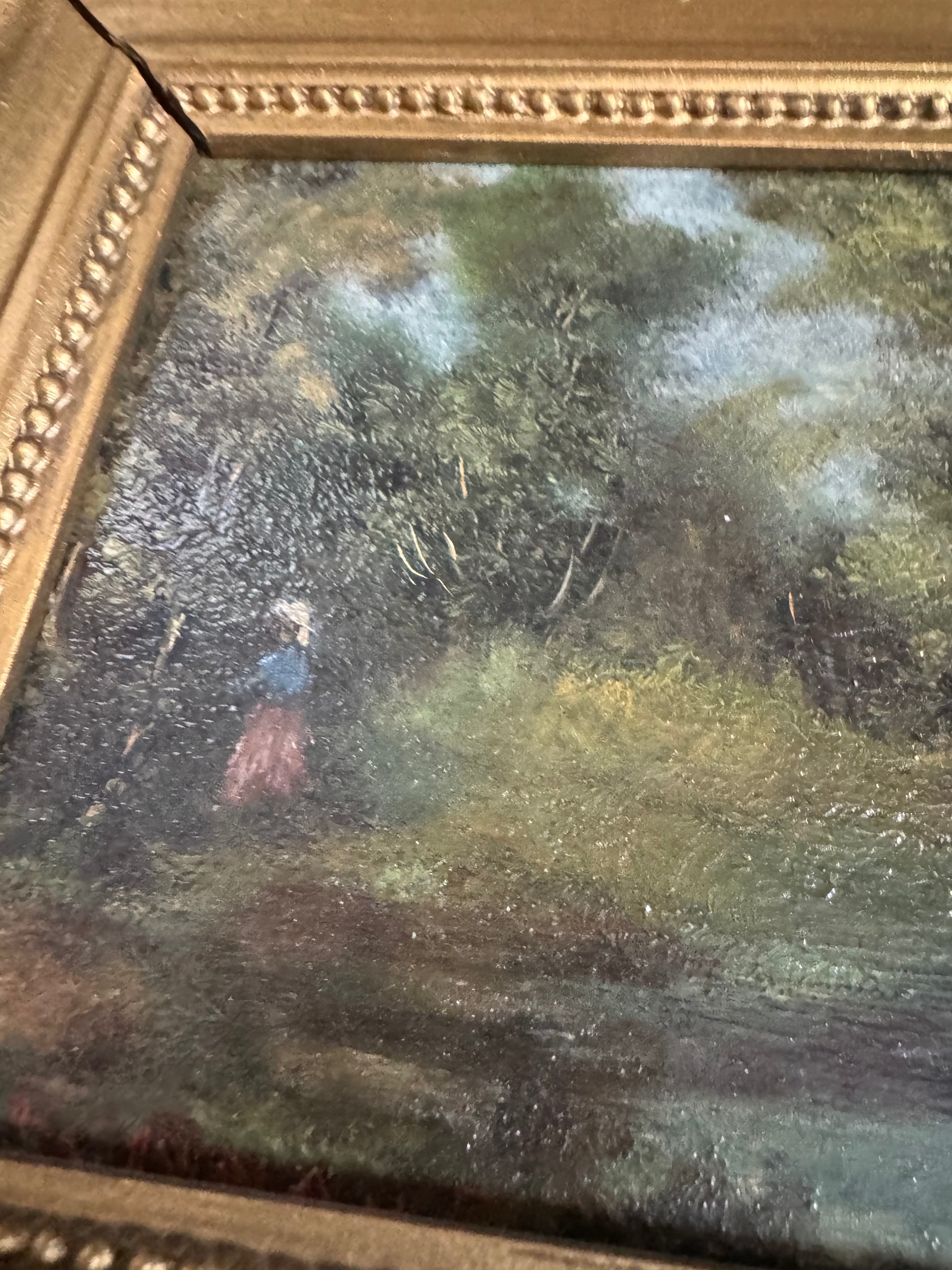 Antique French Landscape Painting