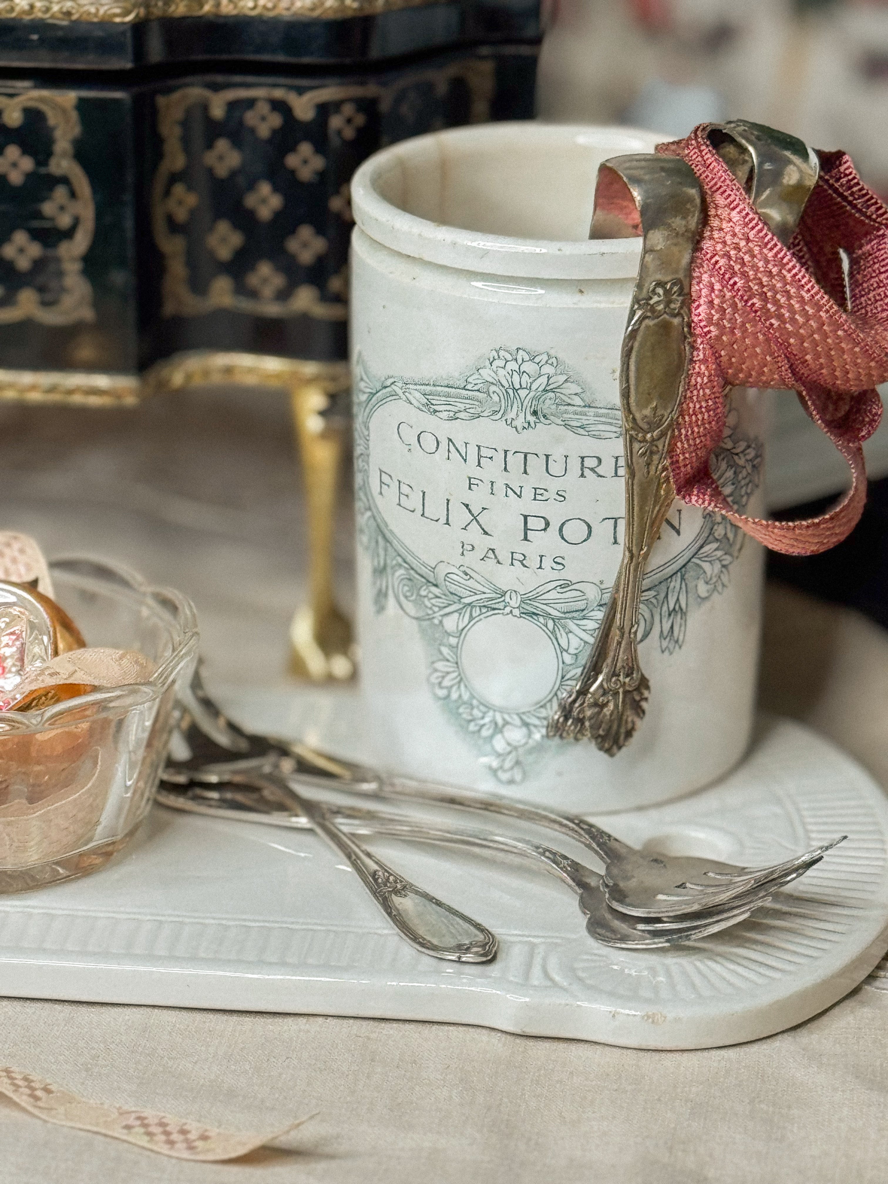 Antique Félix Potin Confitures Fines Jar