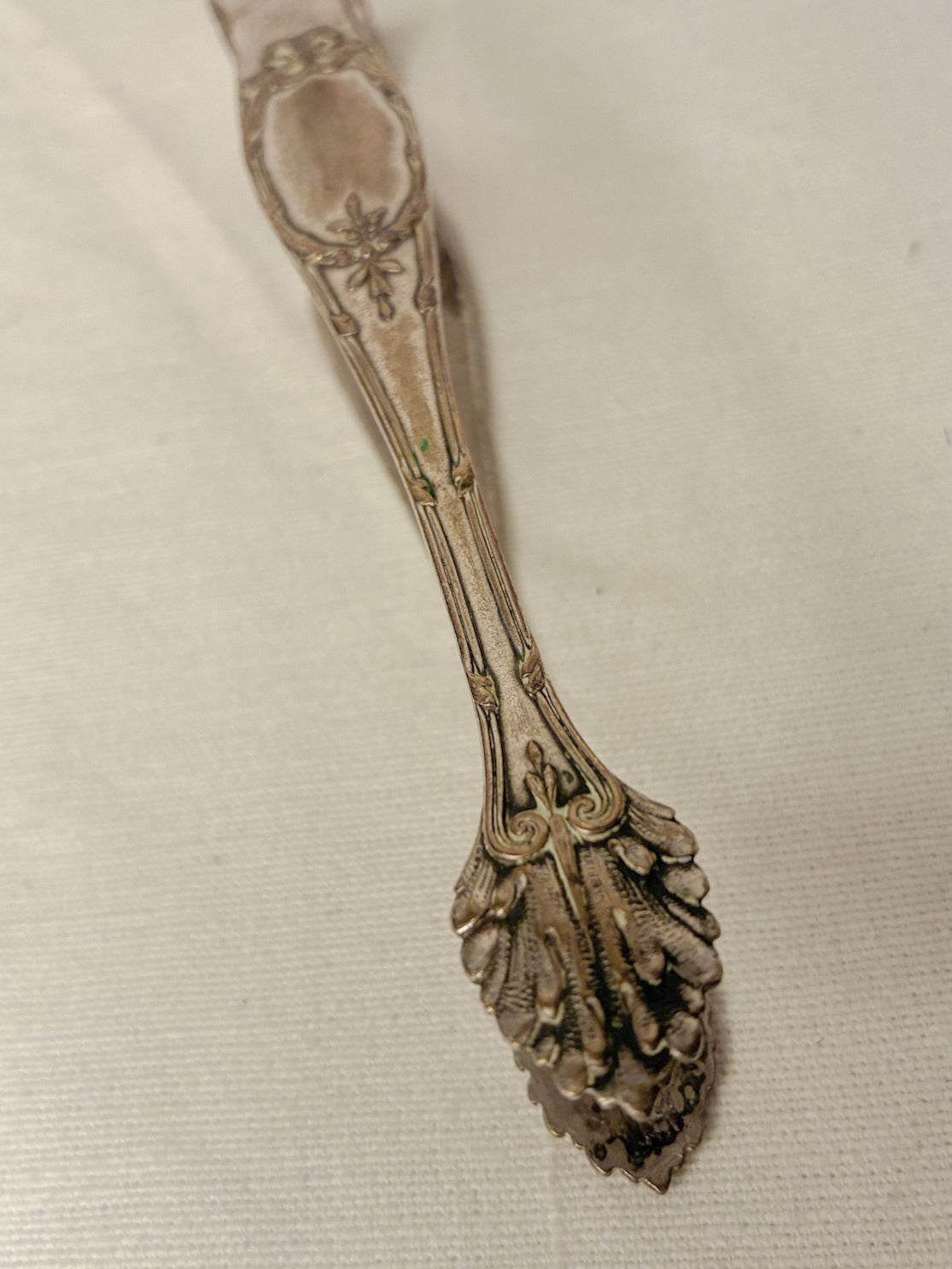 Antique Silver-Plated Sugar Tongs