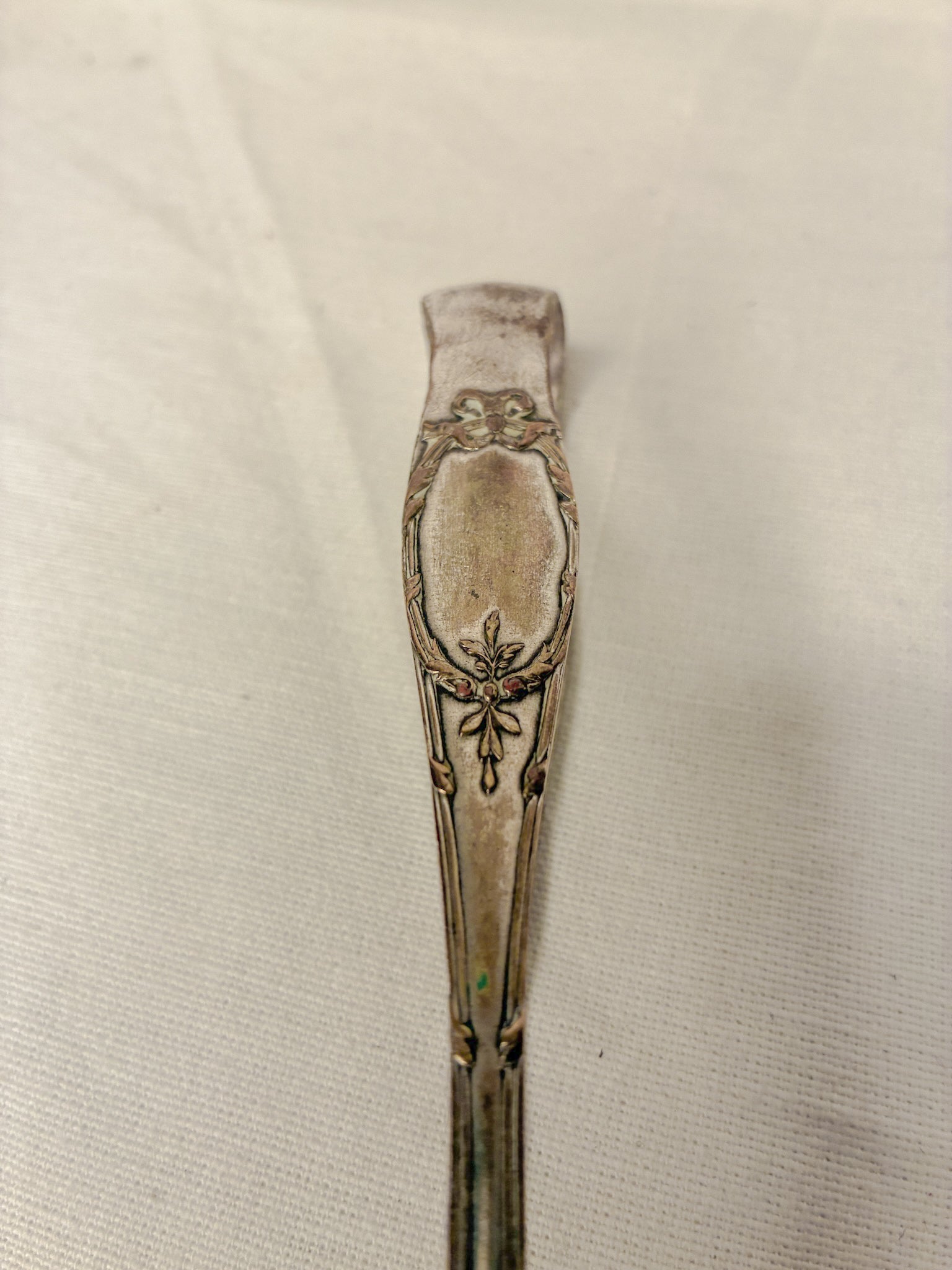 Antique Silver-Plated Sugar Tongs