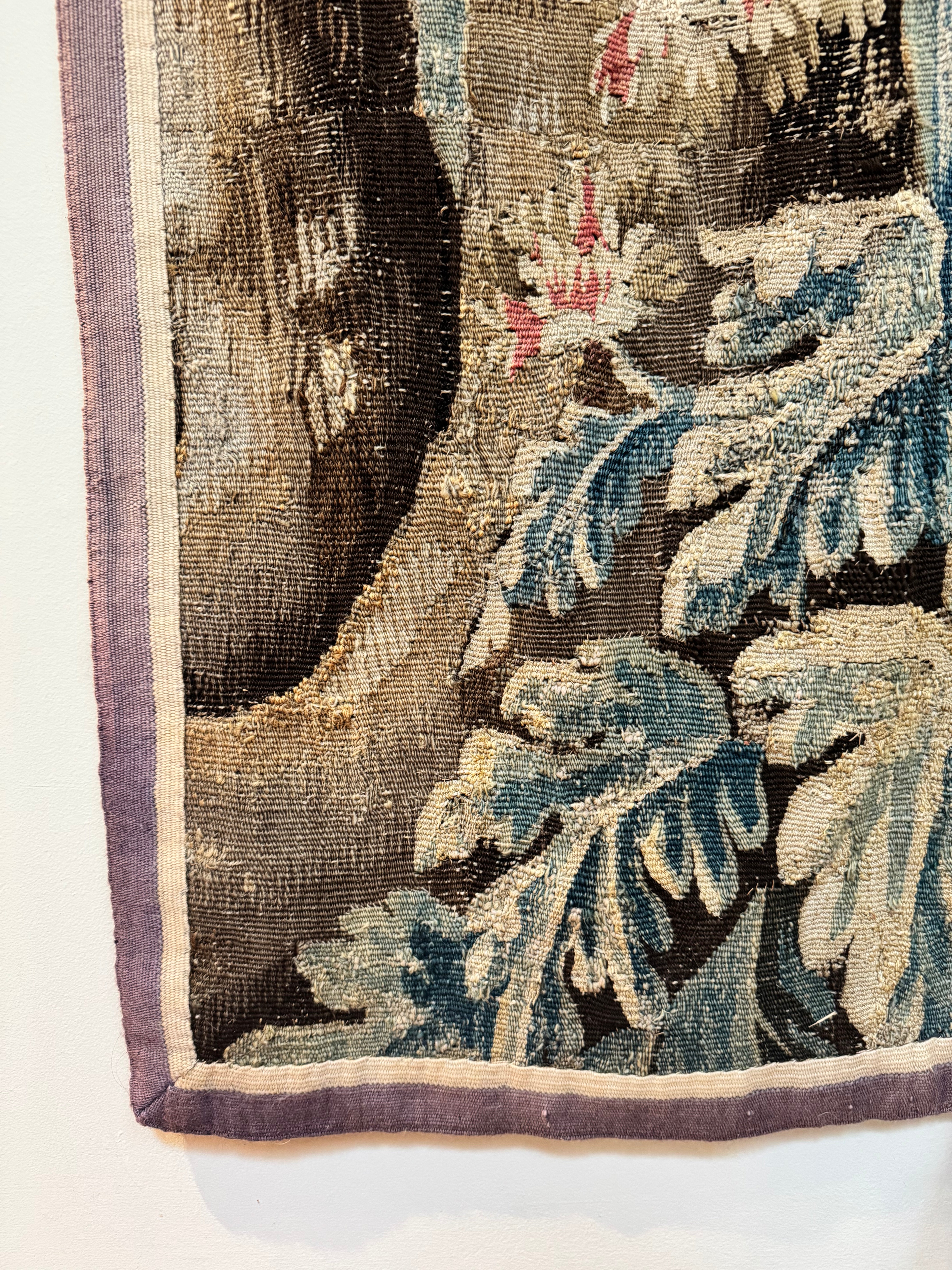 Large Antique French Verdure Tapestry