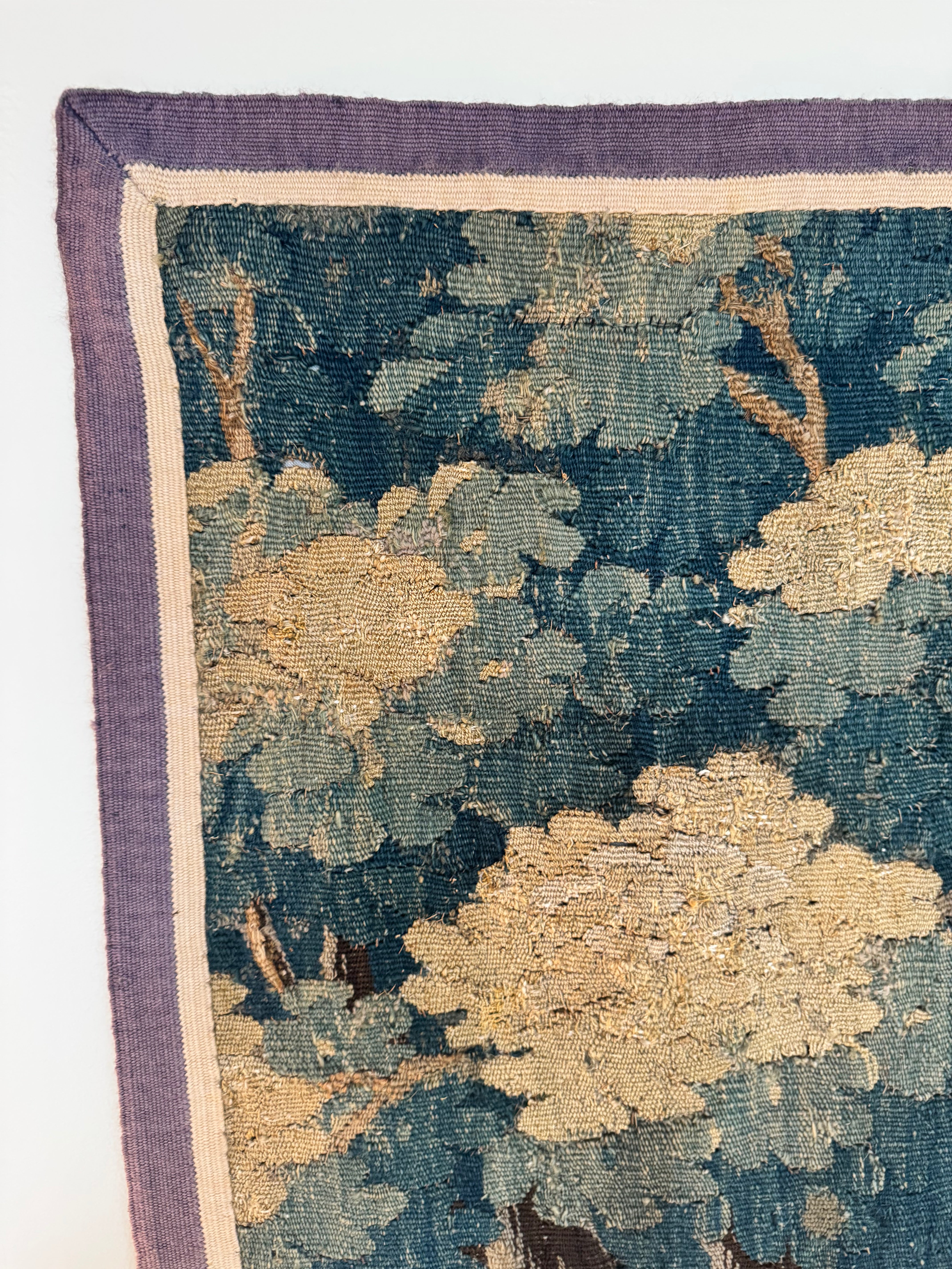 Large Antique French Verdure Tapestry
