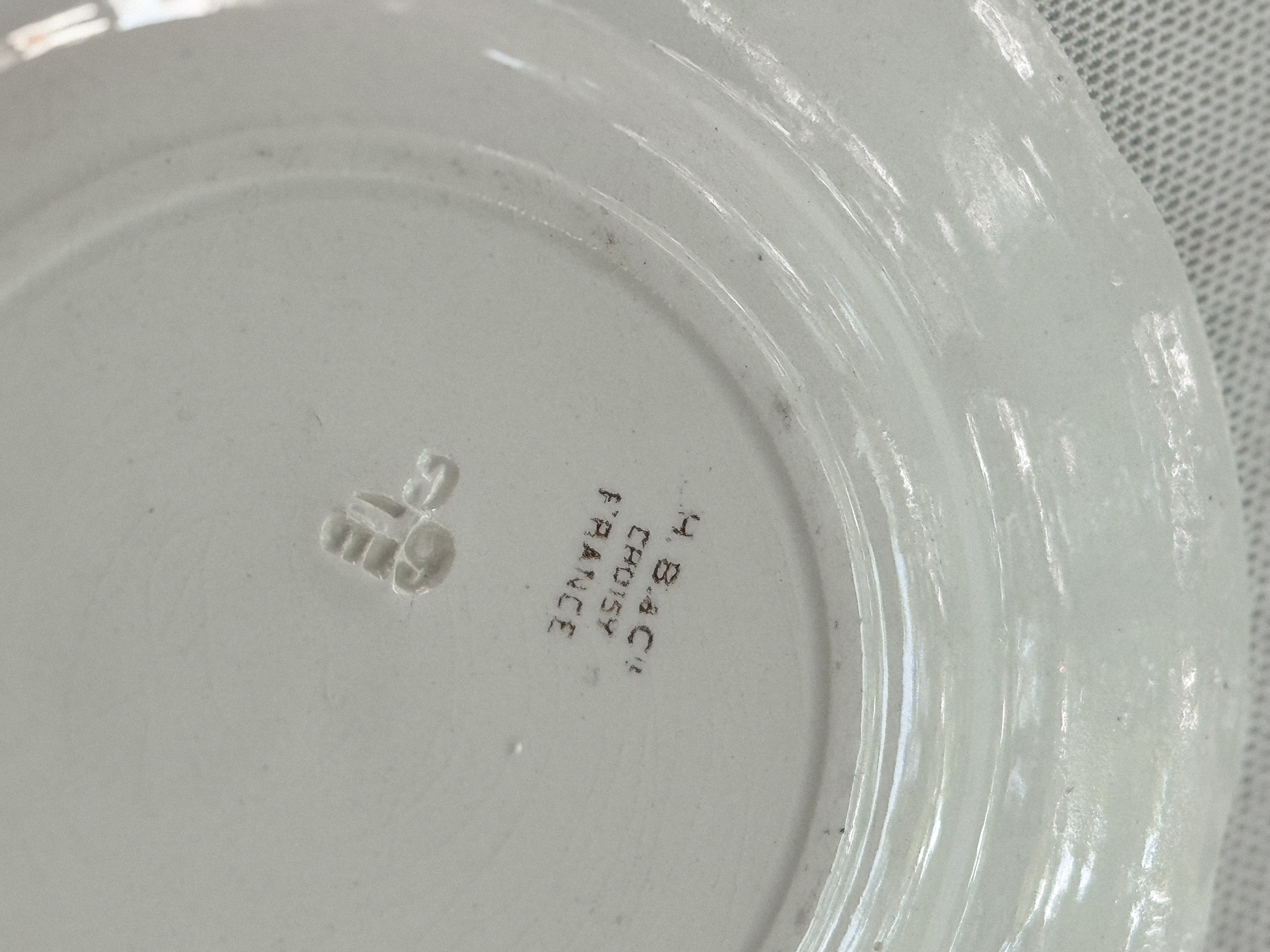 Antique French Children's Talking Plate, H. Boulenger & Cie, Choisy-le-Roi