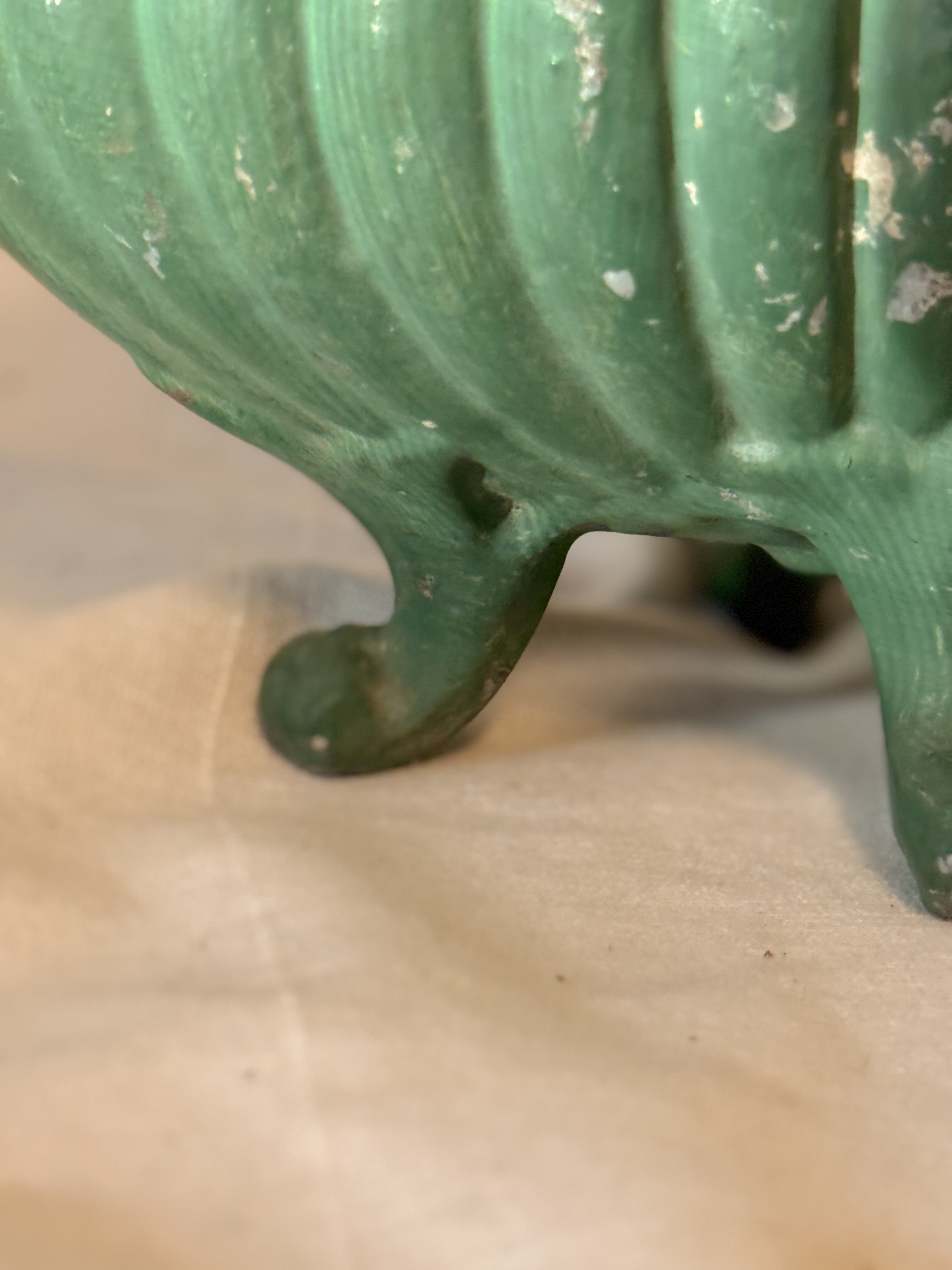 Antique French Faux-Bronze Jardinière, Belle Époque, Late 19th to Early 20th Century