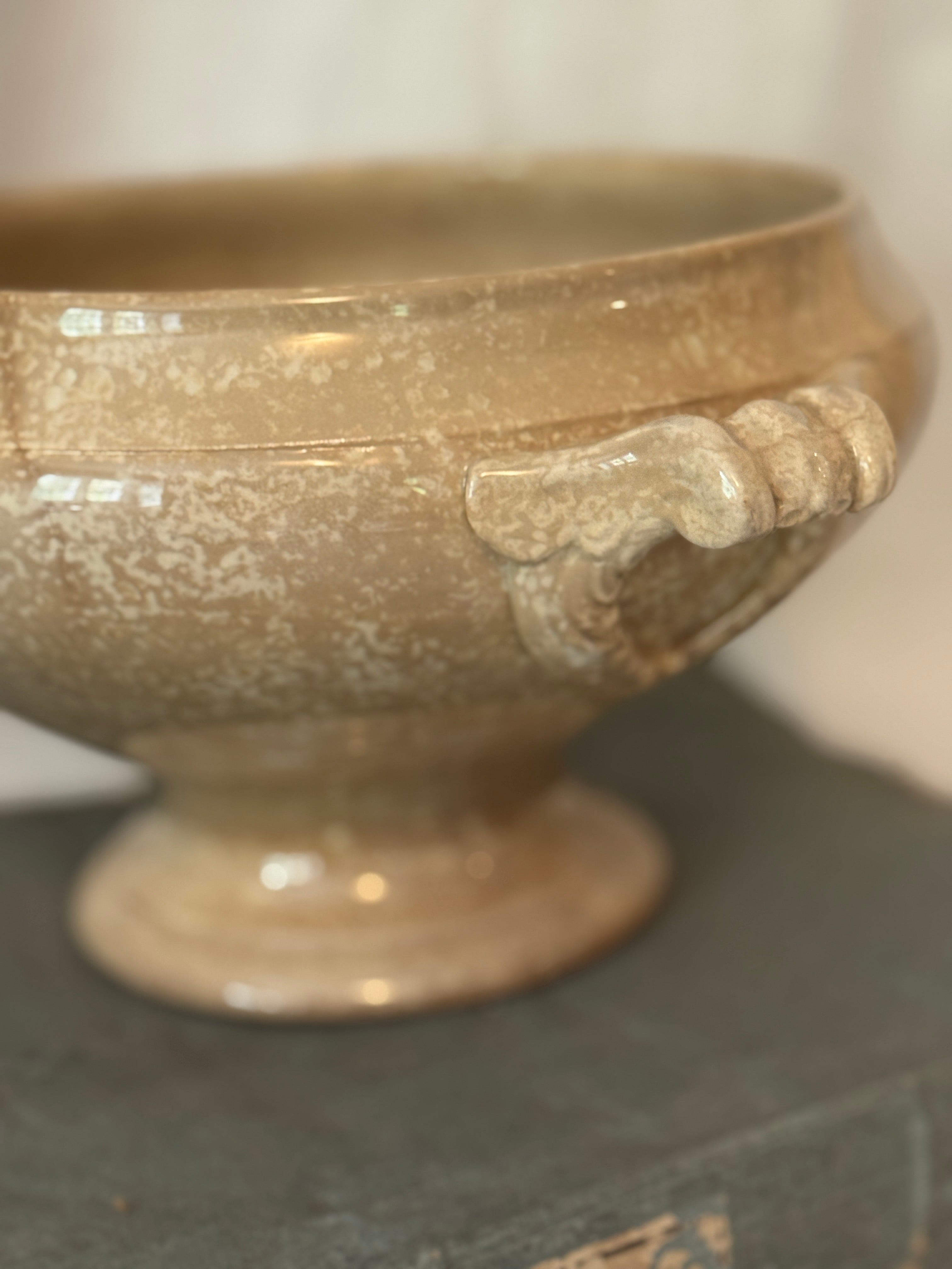 Antique French Saint-Amand Soupière, Early 20th Century