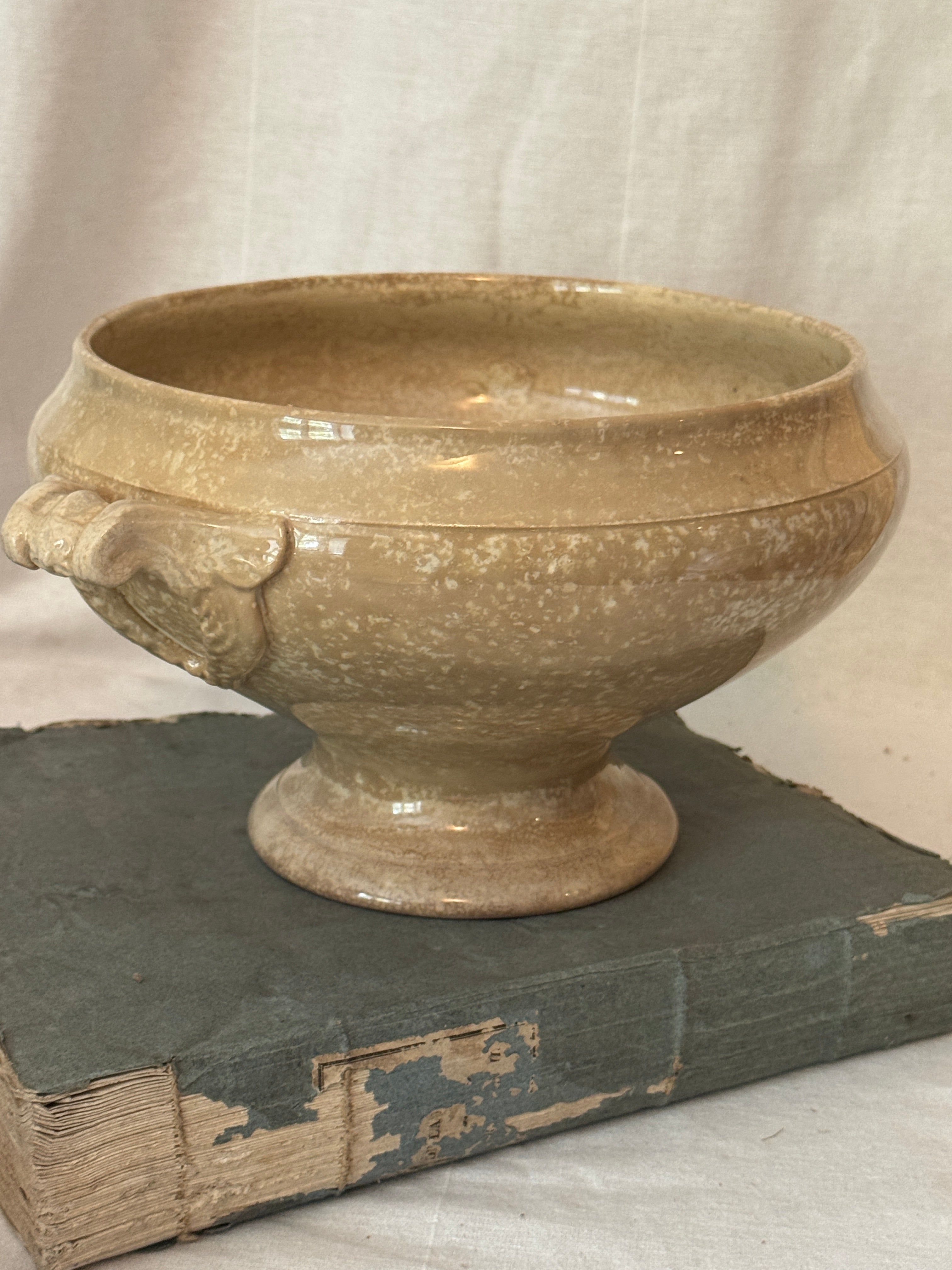 Antique French Saint-Amand Soupière, Early 20th Century